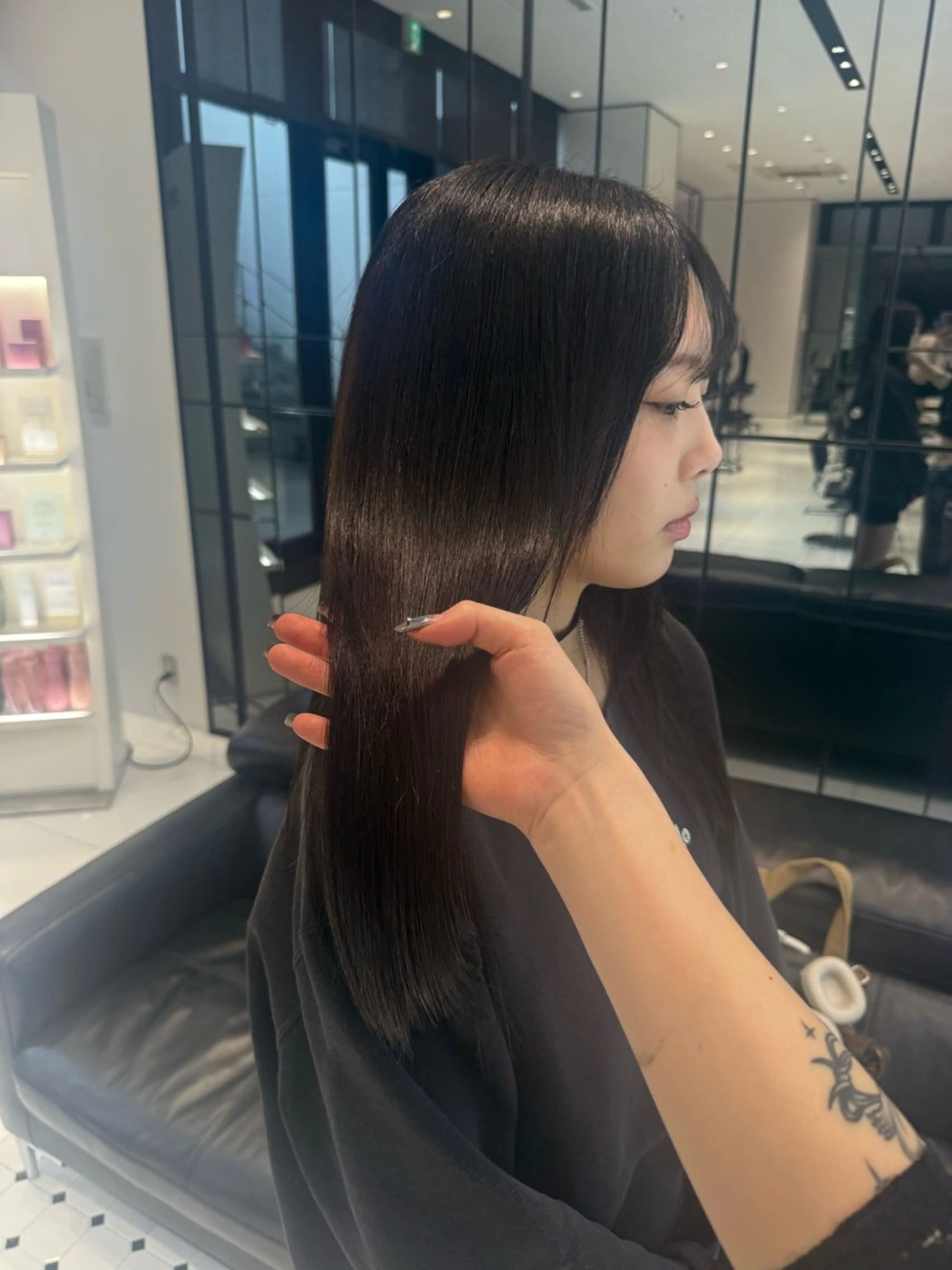 ロング ケアカラー トリートメント ヘアカラー keen吉祥寺🐆 NAO🩶のヘアスタイル