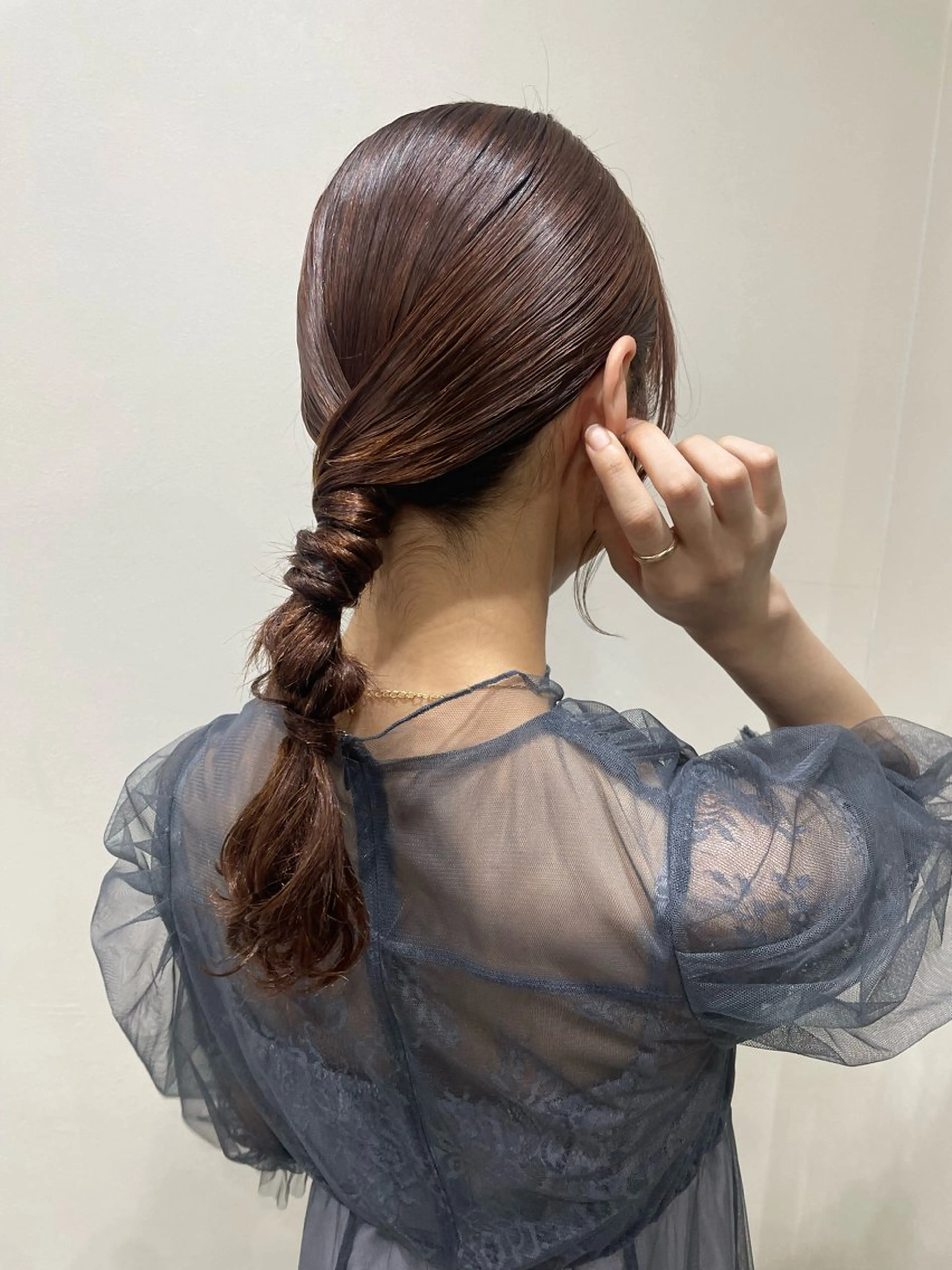 ロング パーマ ヘアセット 韓国風パーマ/耳つぼ ヘアセット/みづきのヘアスタイル