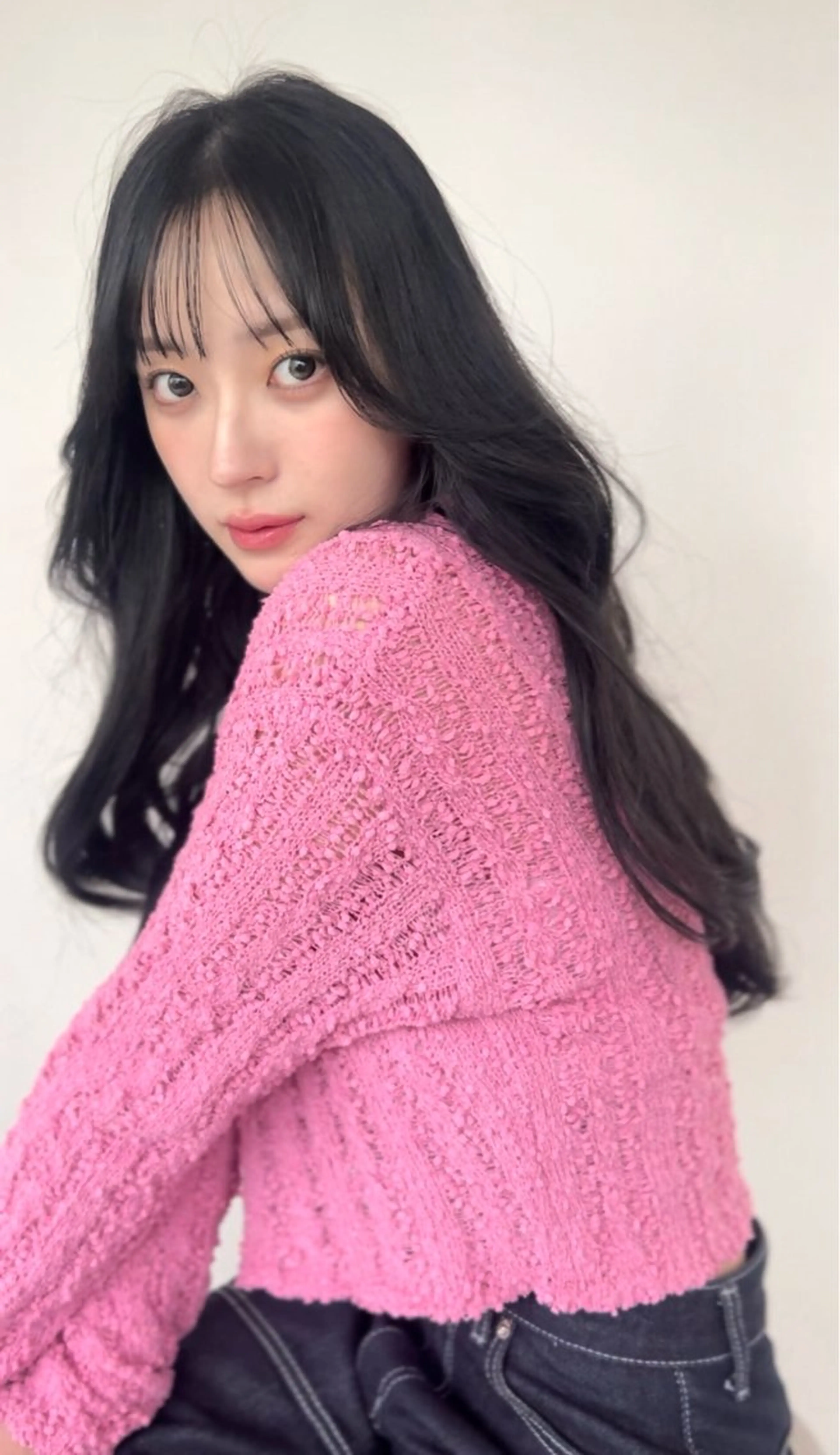 ロング カラー 韓国ヘア♡ 顔まわりカットayaのヘアスタイル