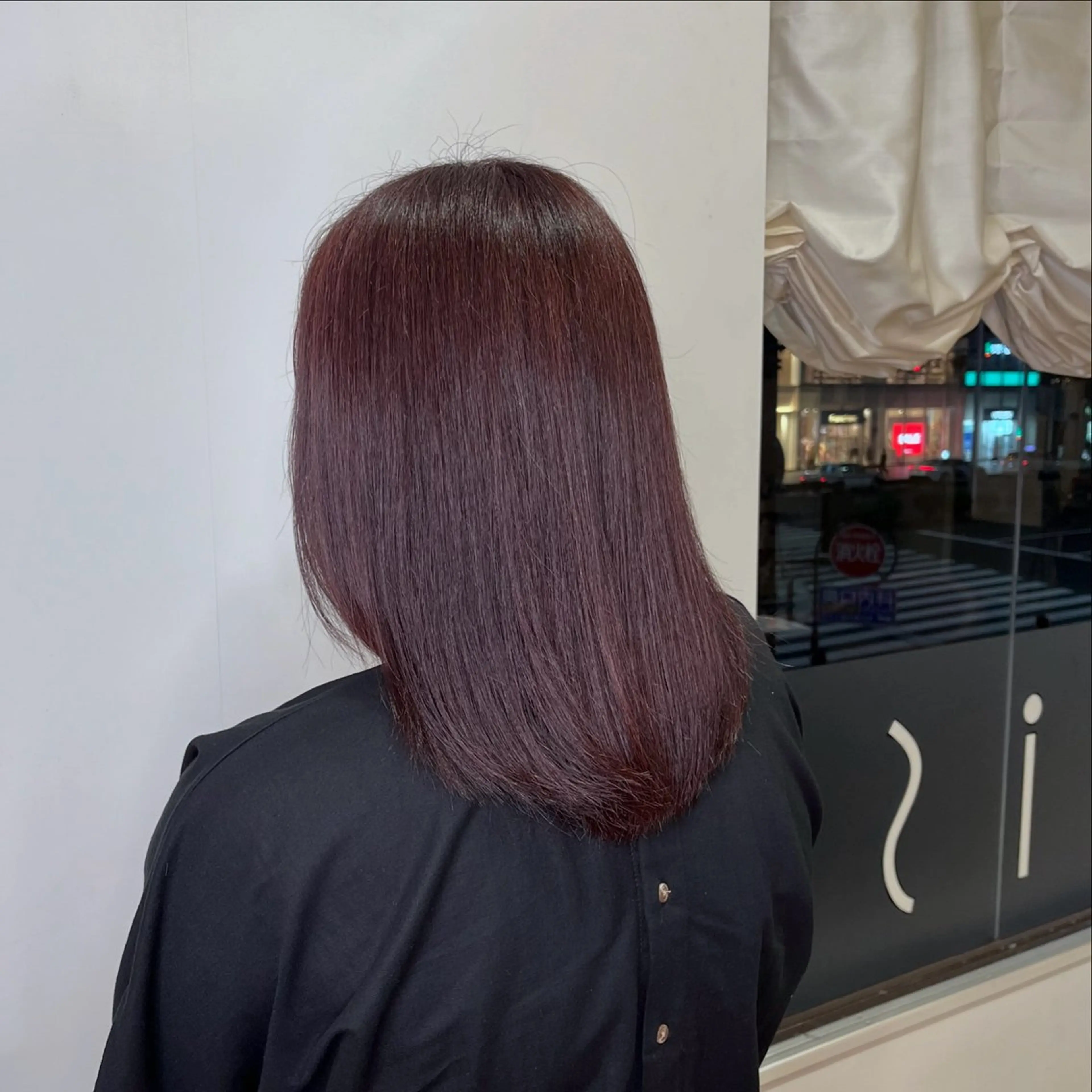 カラー ボルドーカラー Lenahc Ist SHIHOのヘアスタイル
