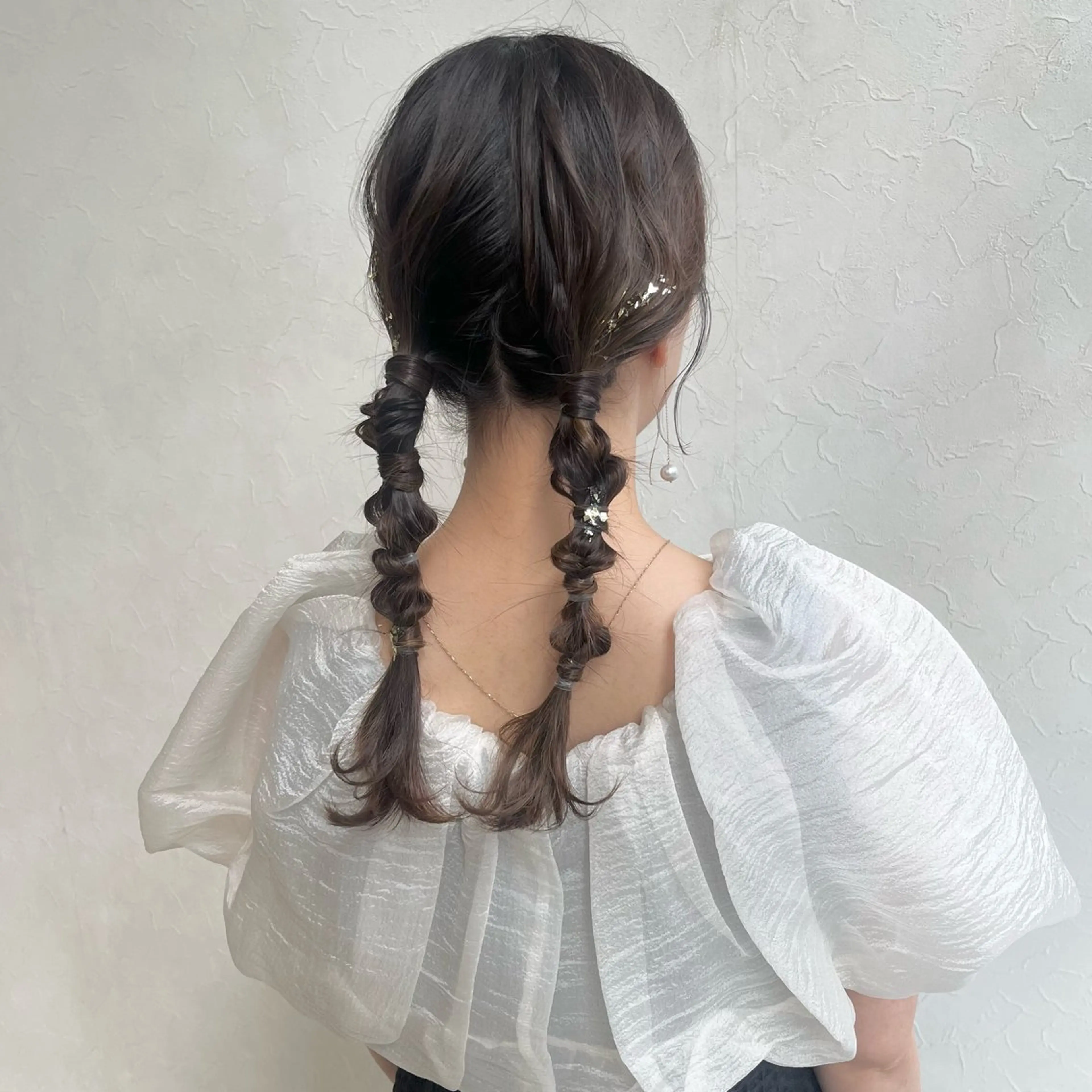 セミロング ヘアアレンジ ヘアセット YURI Libertyのヘアスタイル