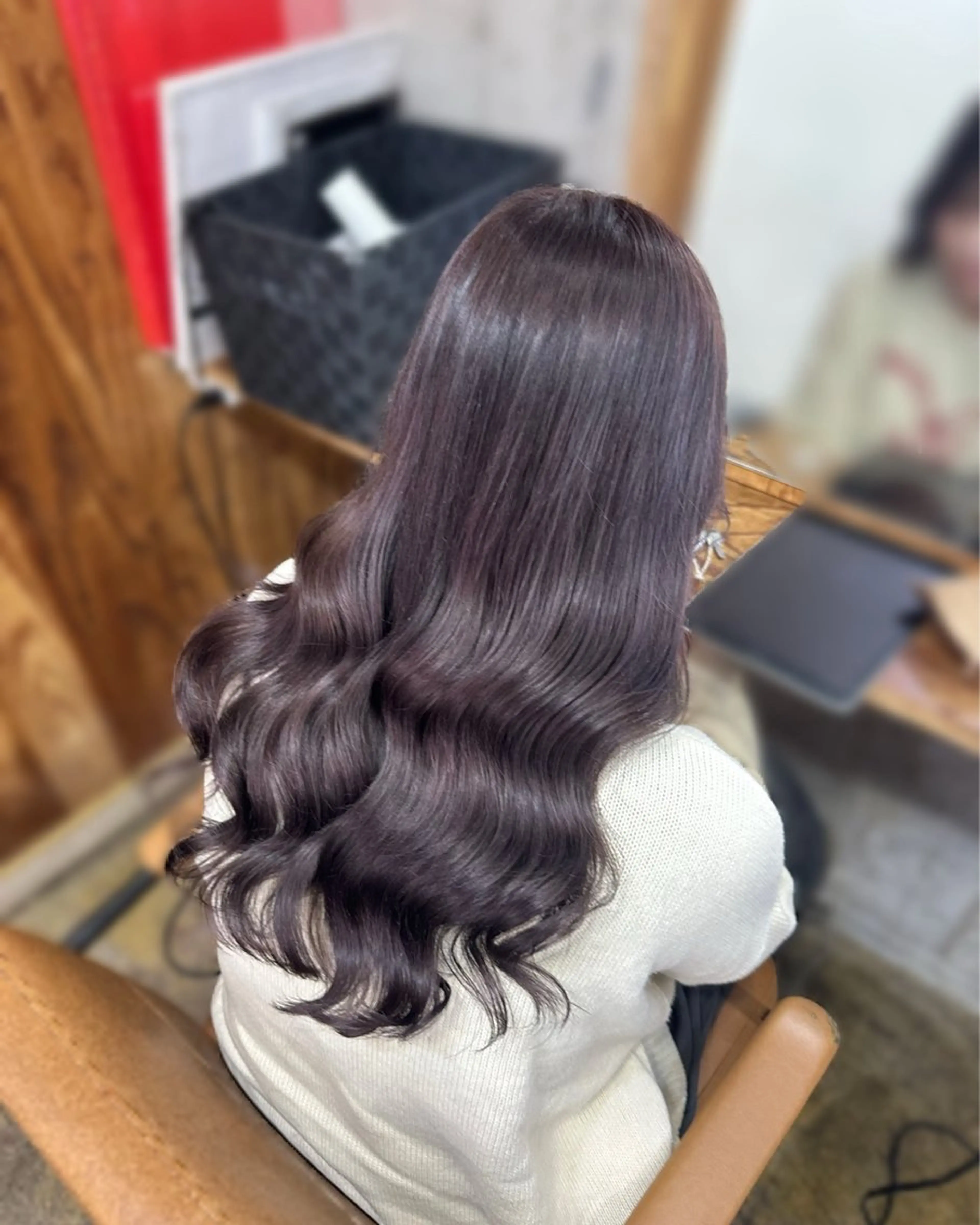ロング カラー ヘアカラー トリートメント ︎︎カイ ミズキ 🐰𝜗𝜚のヘアスタイル