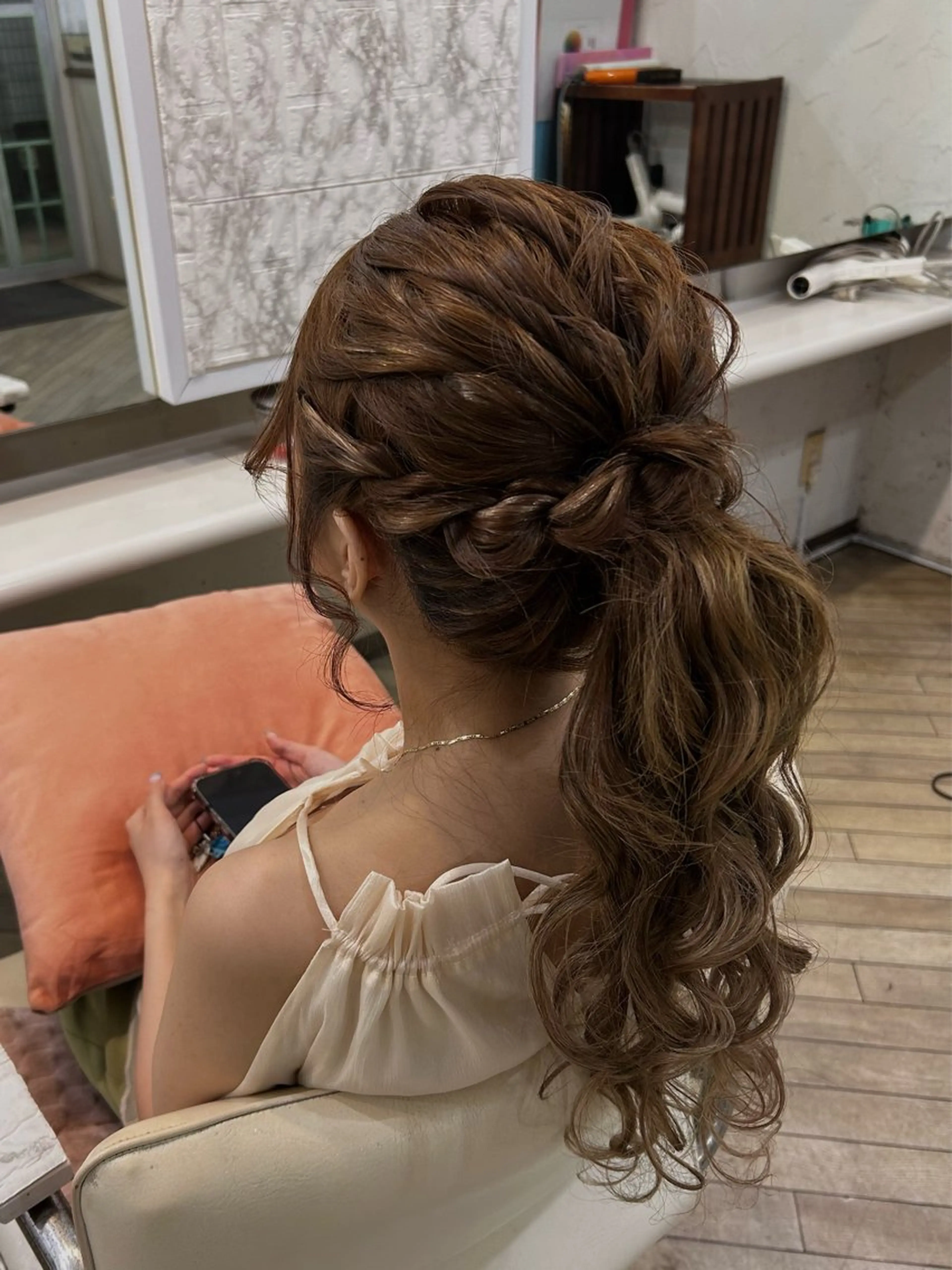 ロング ヘアセット konomi⛓🩶 カラー/ヘアアレンジのヘアスタイル