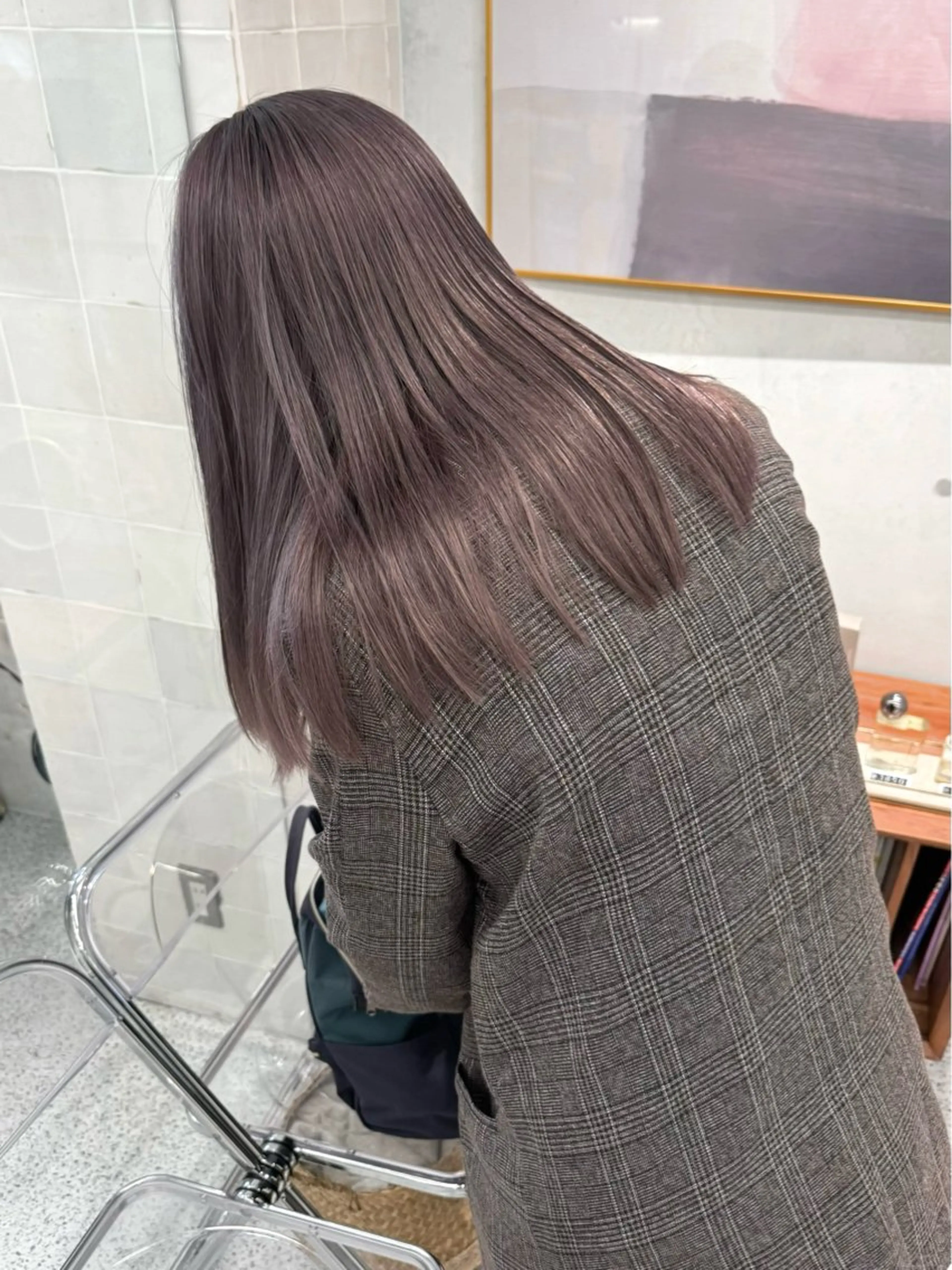 🪽ダブルカラー(ケアブリーチ+オンカラー)+トリートメントの写真