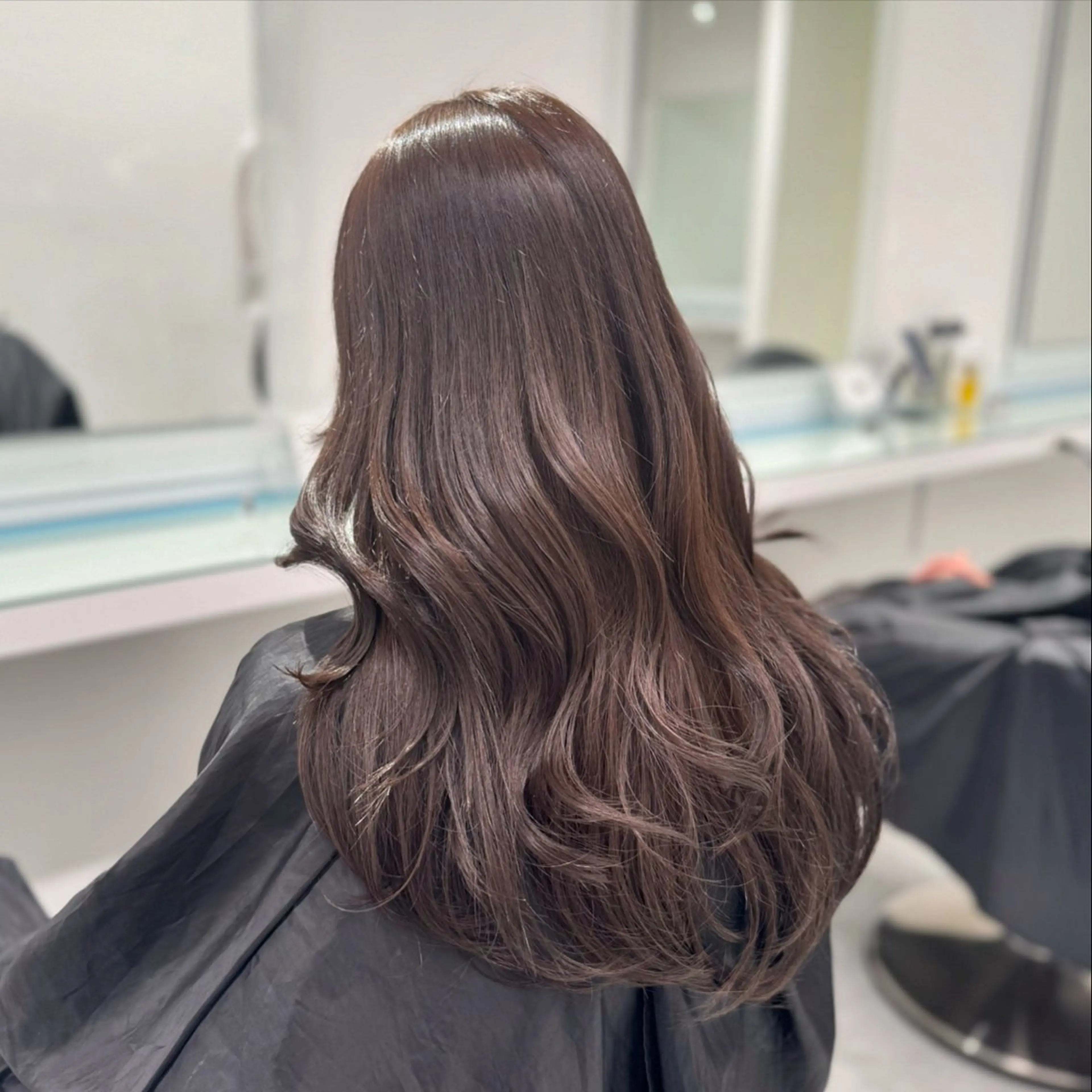 ロング カラー ヘアカラー ブリーチなし🤍透明 感カラー🤍しゅうじのヘアスタイル
