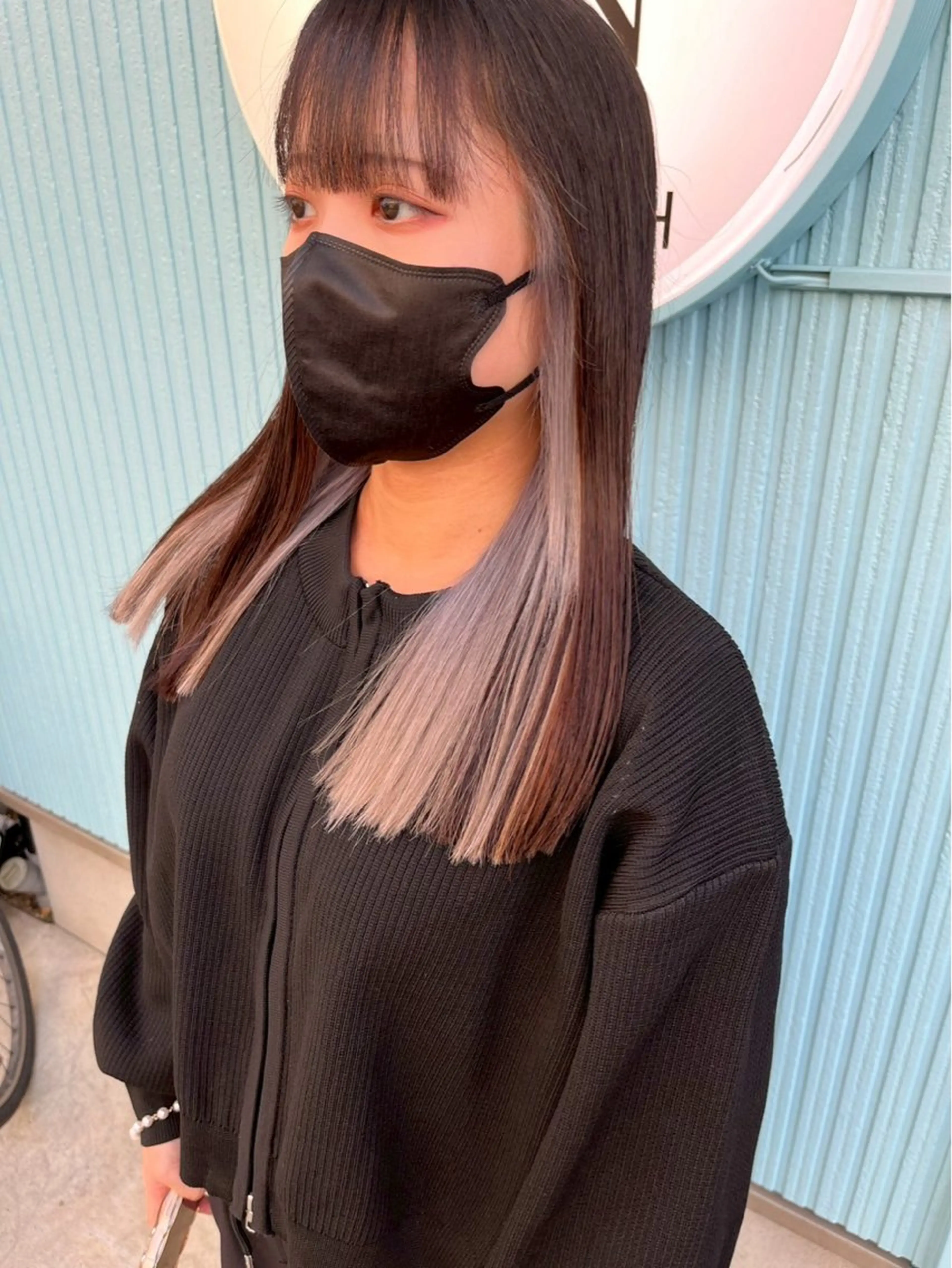 ロング カラー ヘアカラー 髪質改善 UN BLEACHのヘアスタイル