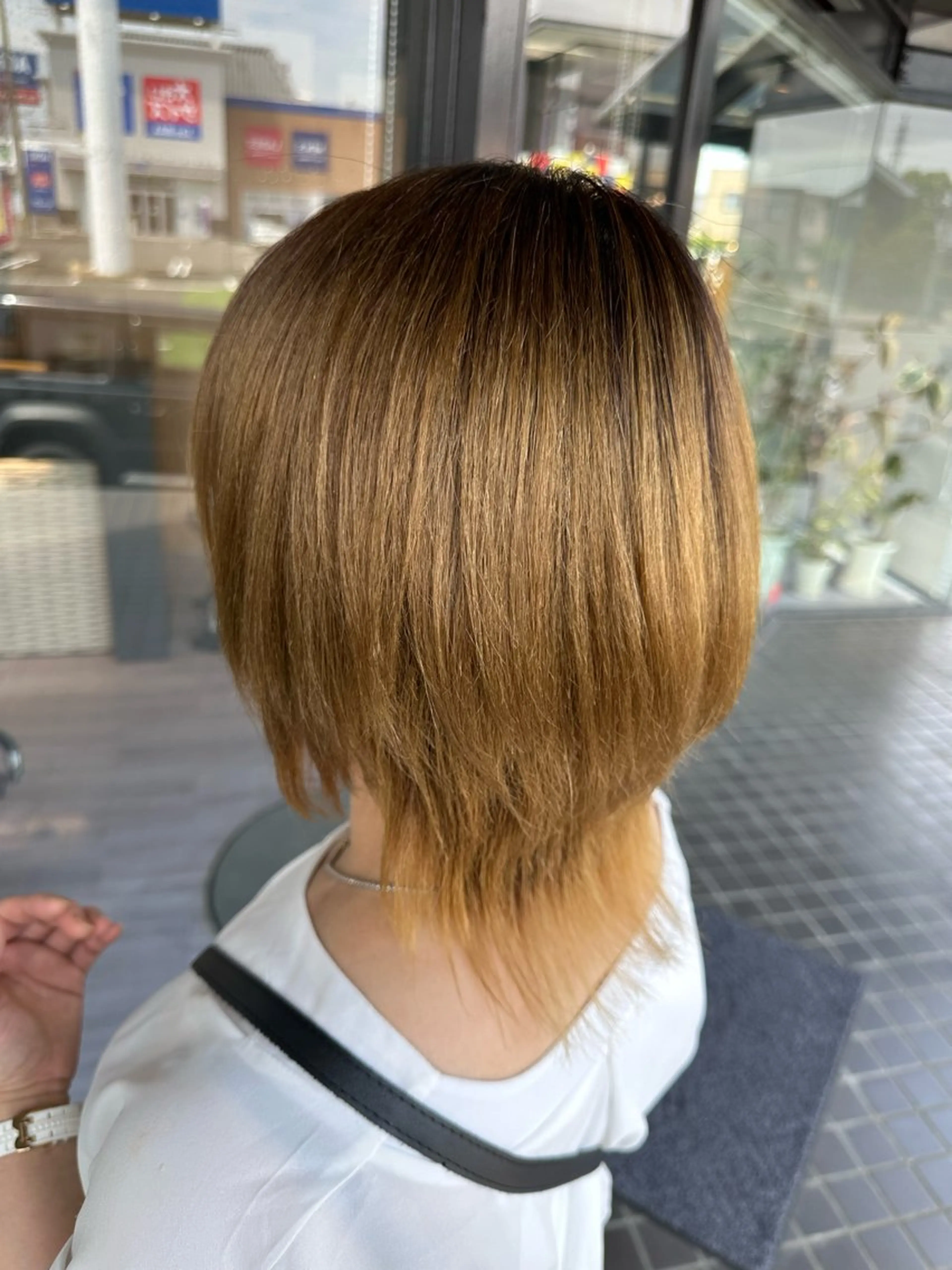 ミディアム 髪質改善 arika　オケシ リョウダイのヘアスタイル