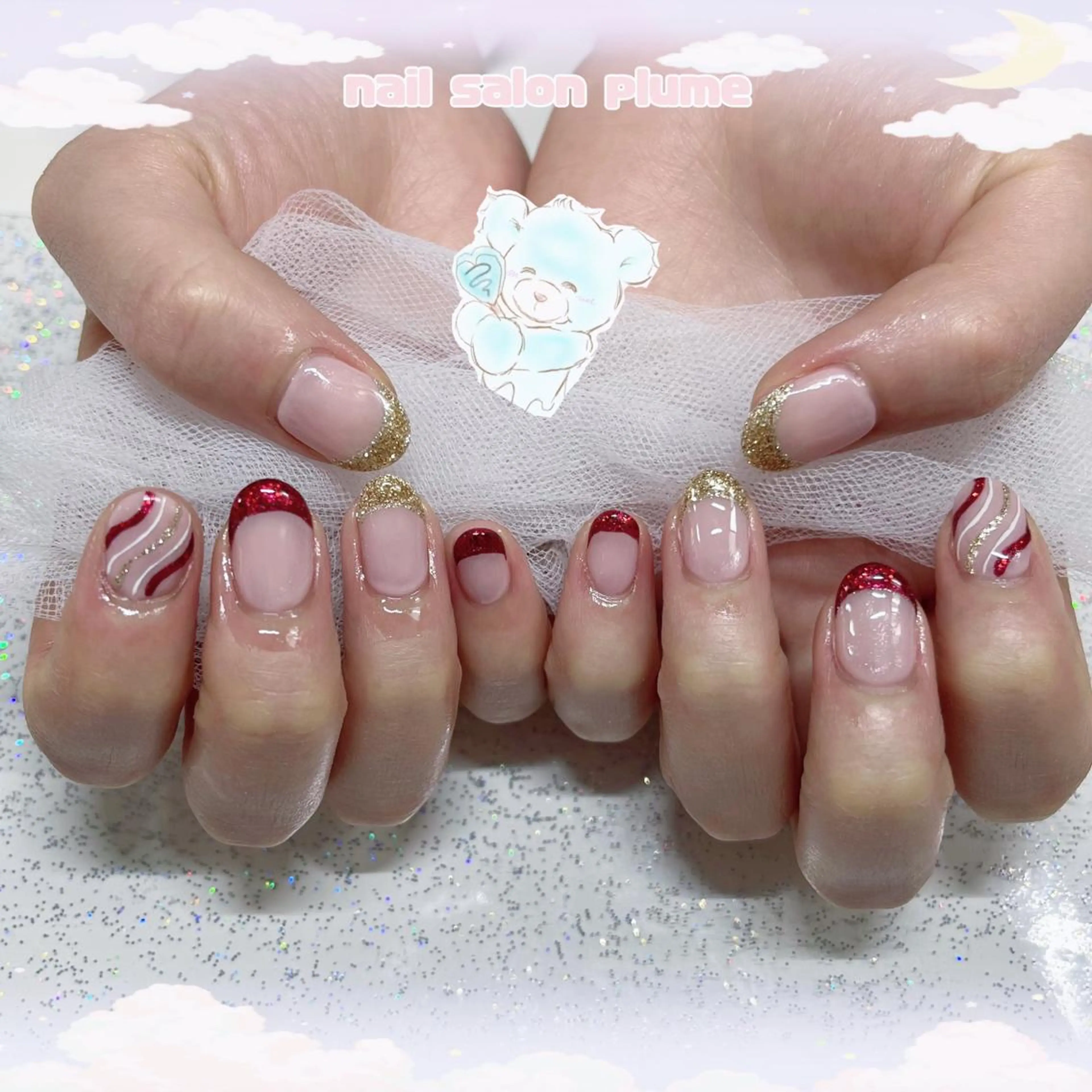 ネイル ハンドネイル plume nail ☆韓国ネイルのネイルデザイン