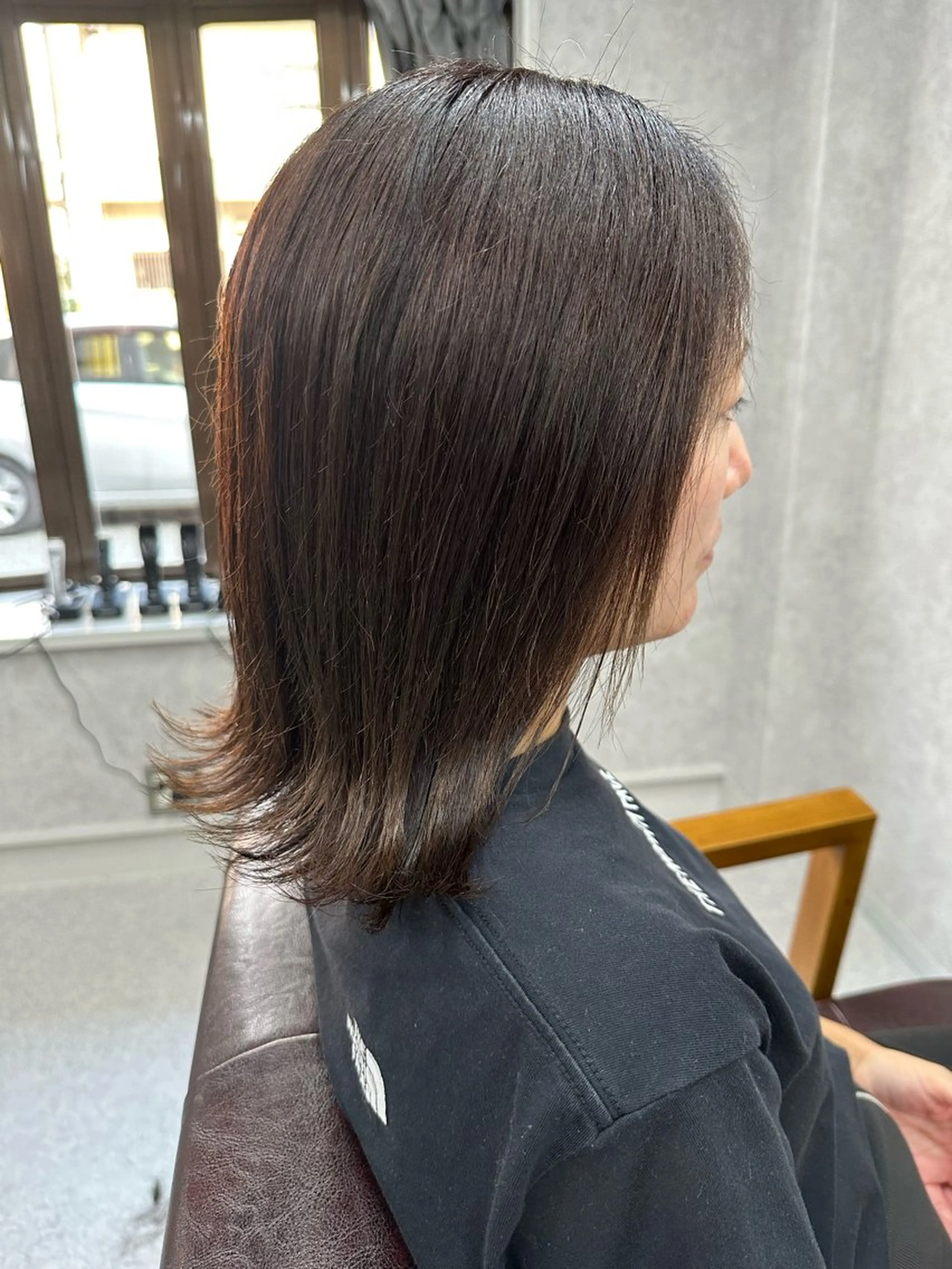 セミロング カット ヘアカラー トリートメント Lien 深井店のヘアスタイル