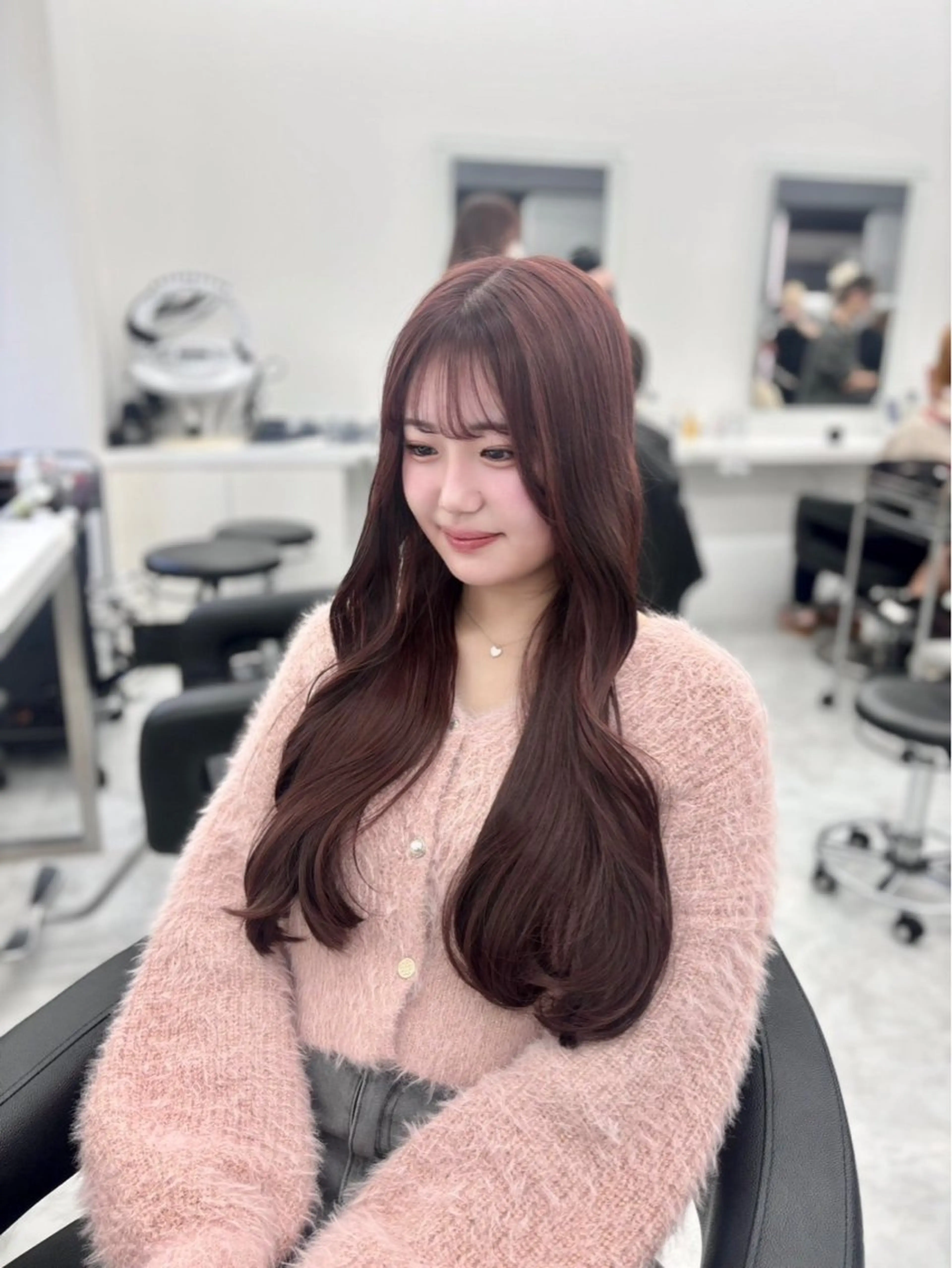 ロング カラー 🤍レイヤー/顔周り 暖色hirari🤍のヘアスタイル