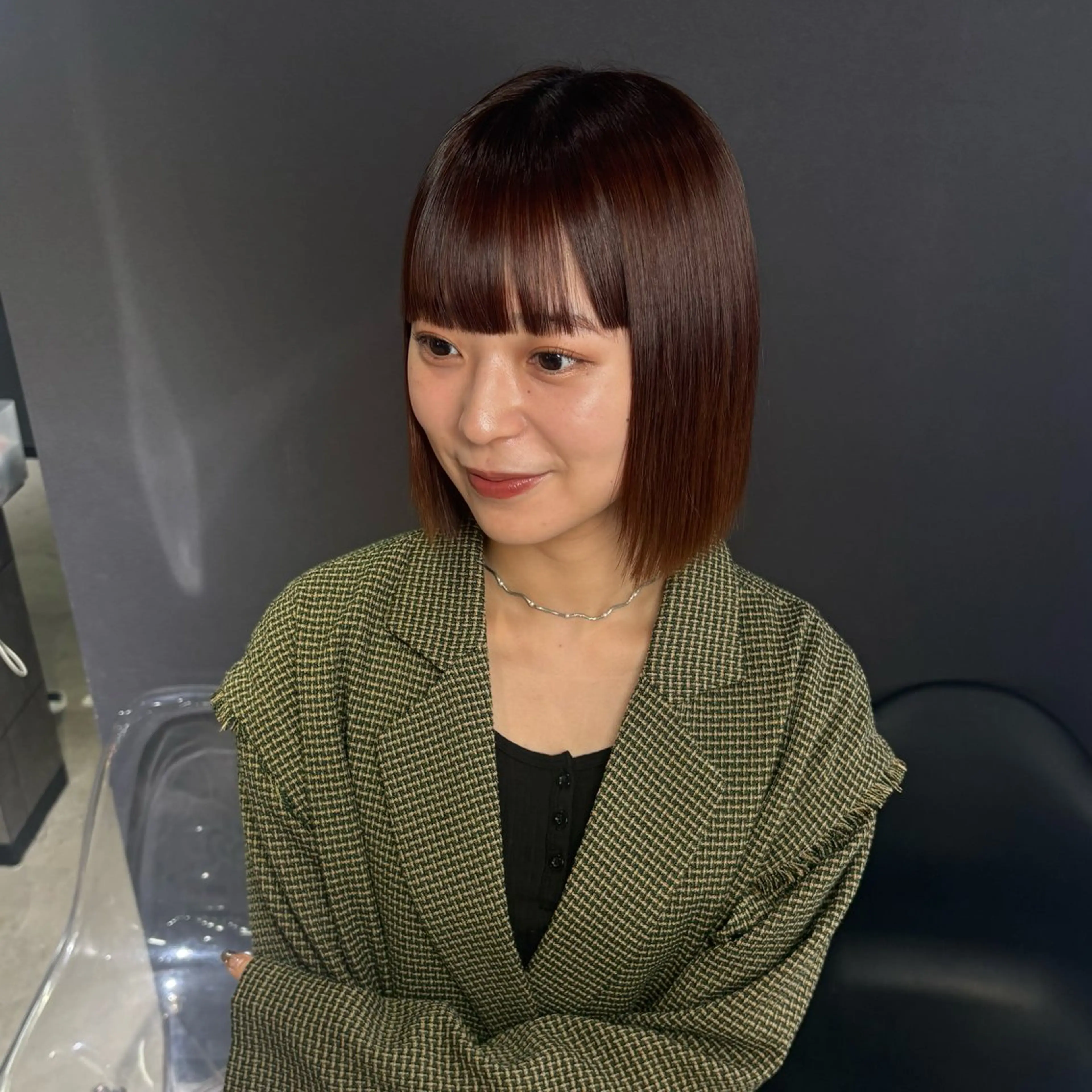 ショート カラー ボブ カット デザイン/ハイトーン 心斎橋/konomiのヘアスタイル