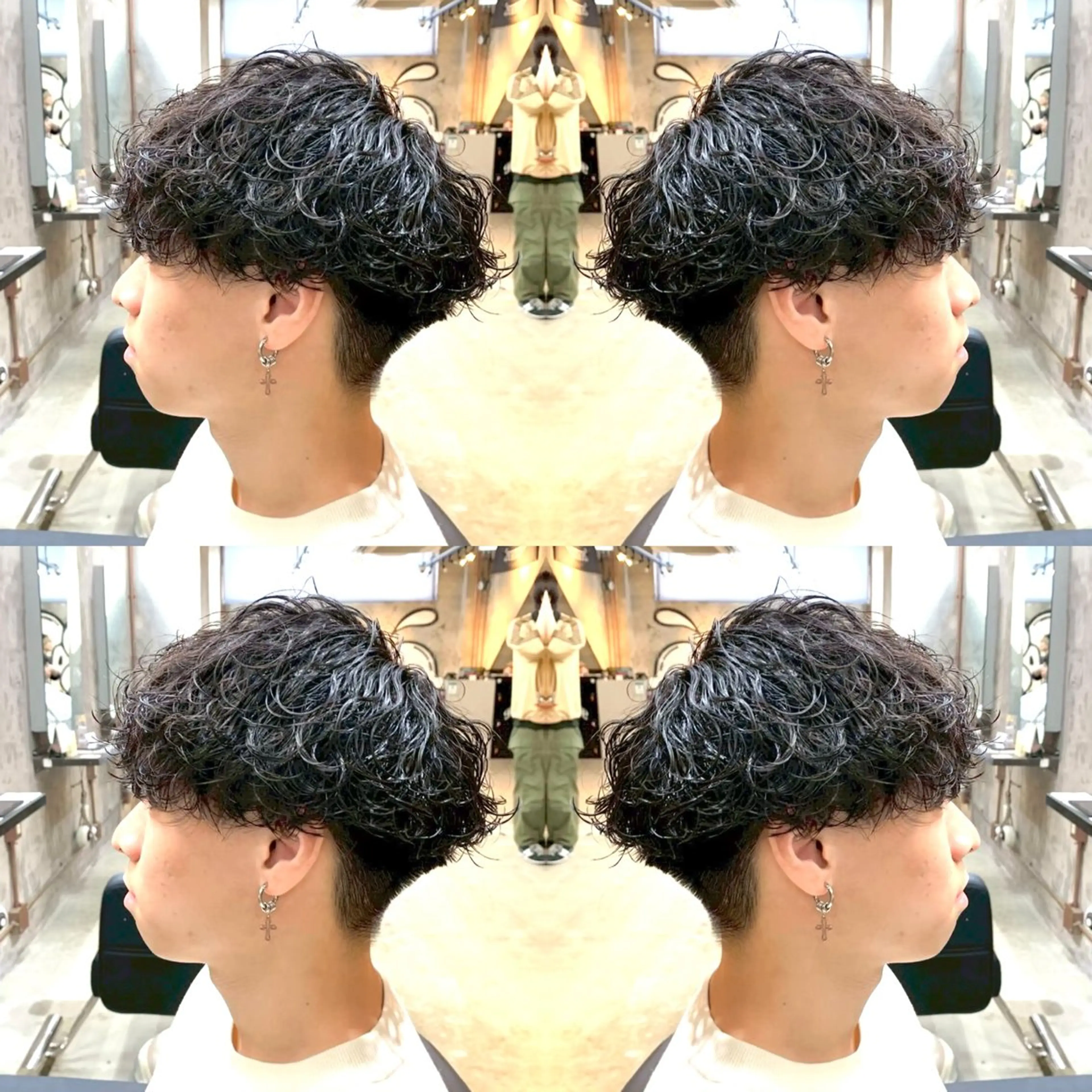🔥カッコよくなりたい方🔥🌀波巻きパーマ🌀【1日1人限定】メンズカット➕パーマ➕髪質改善内部トリートメント✨の写真