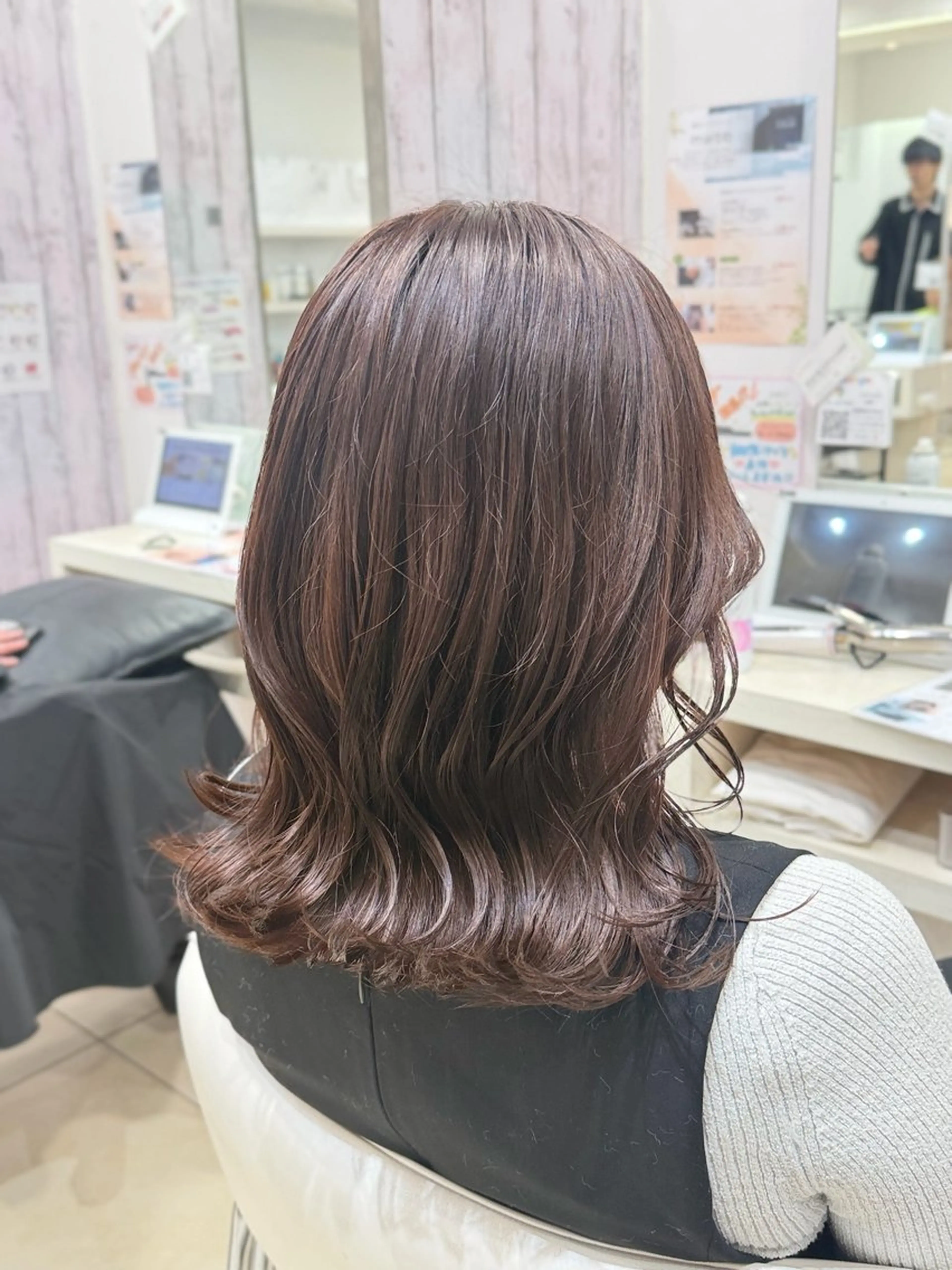 セミロング カラー 🤎ベージュカラー/ 髪質改善/山岸🤎のヘアスタイル