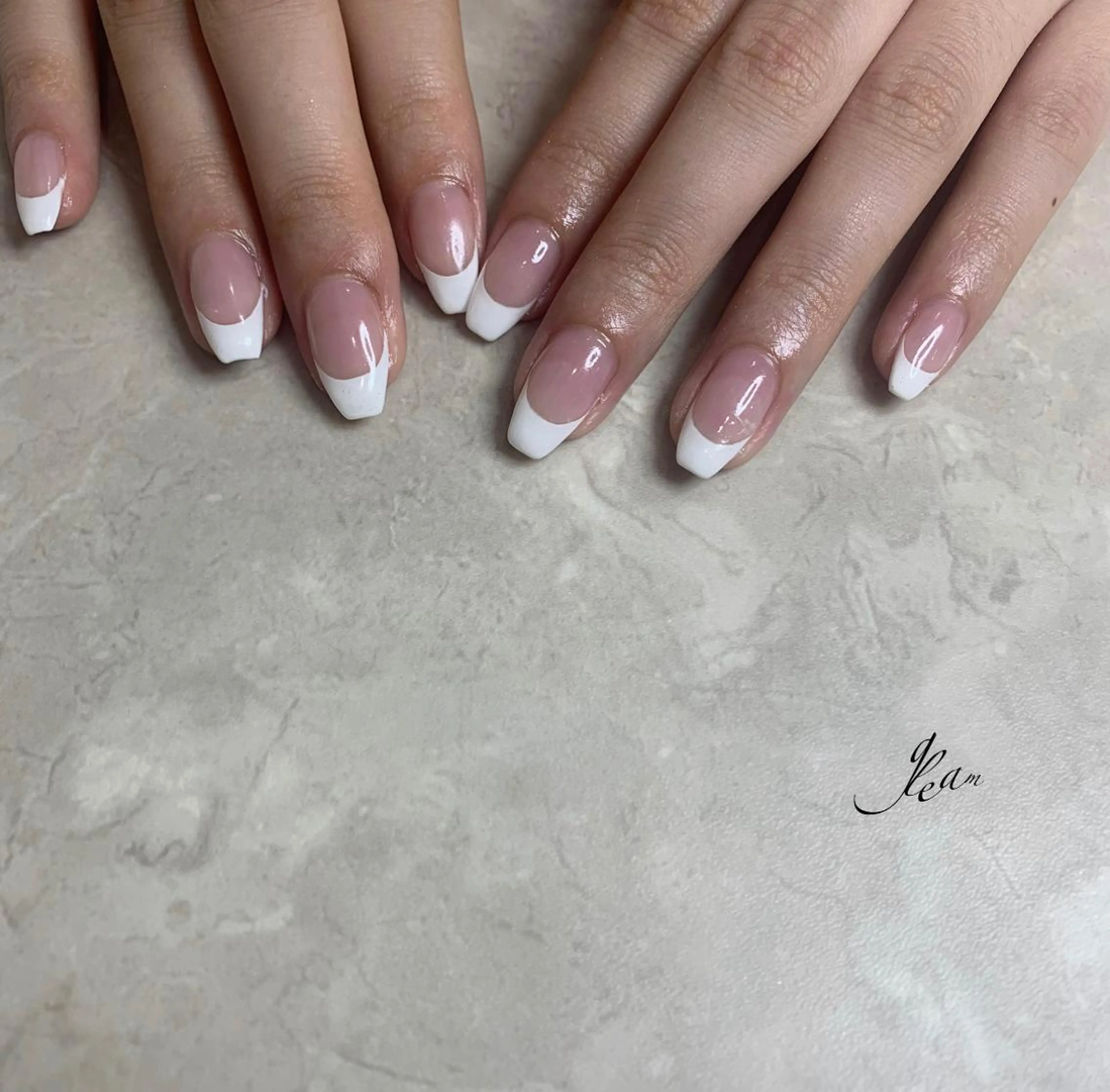 French Nail ❇︎ パラジェル ❇︎ オフなしの写真