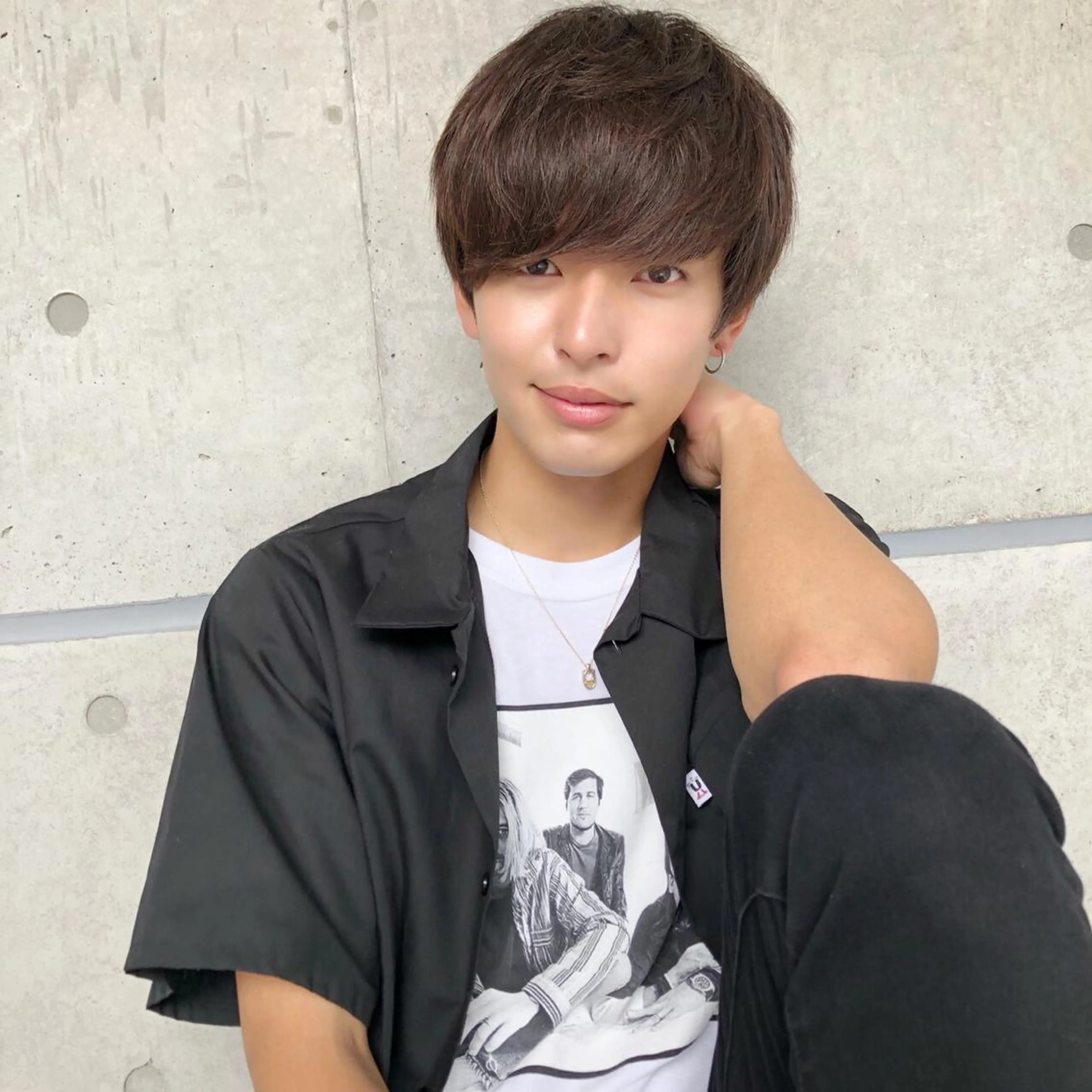 ショート カラー メンズ メンズブリーチ メンズハイトーン モヒカン マッシュ メンズパーマ 赤み消し🌿 透明感カラー🫧のヘアスタイル