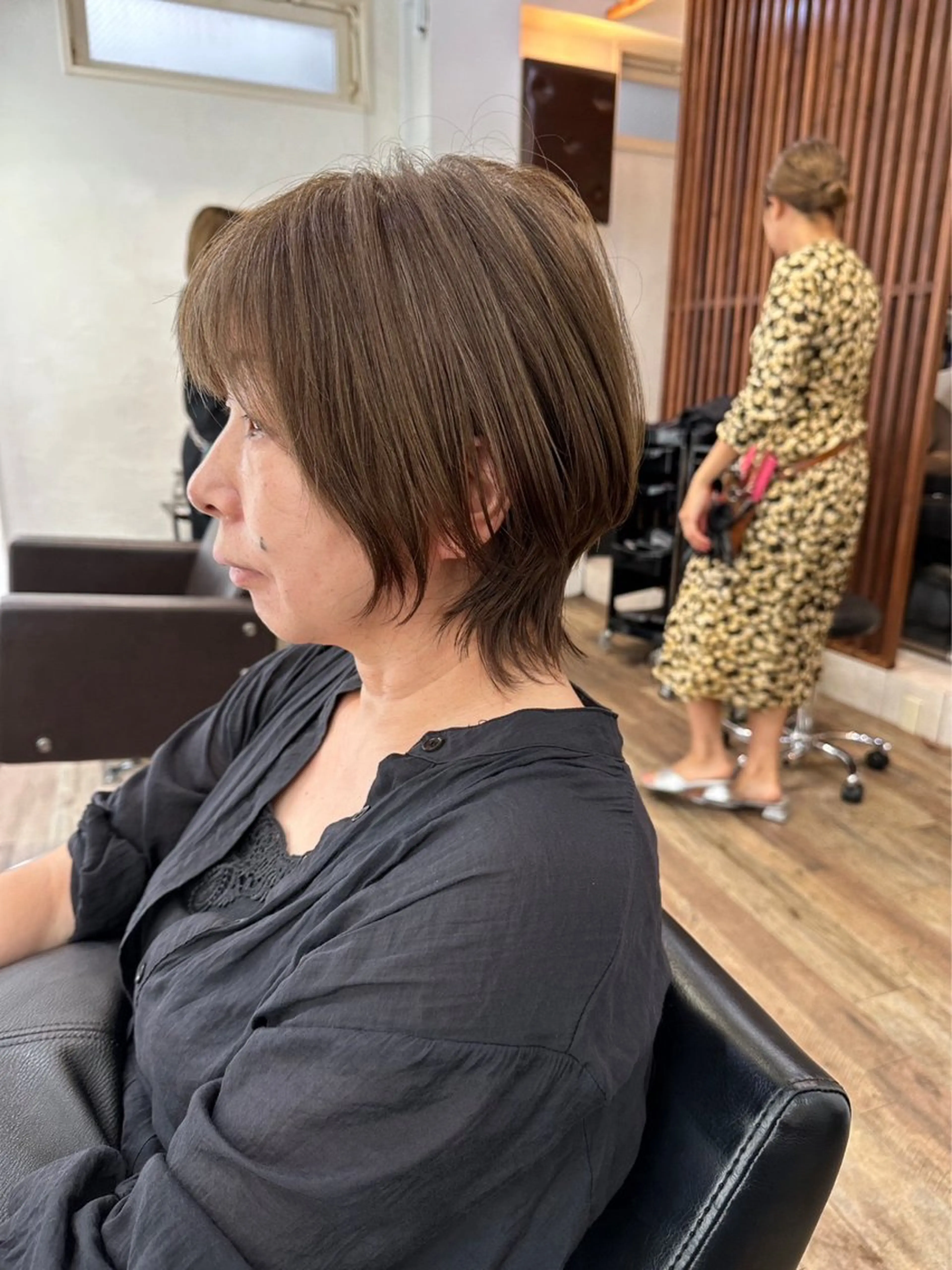 ショート カラー Heart's 白髪ぼかし/脱白髪染め/ショートボブ/髪質改善専門サロン 表参道【ハーツ】所属・白髪ぼかし 進藤恭市のヘアスタイル