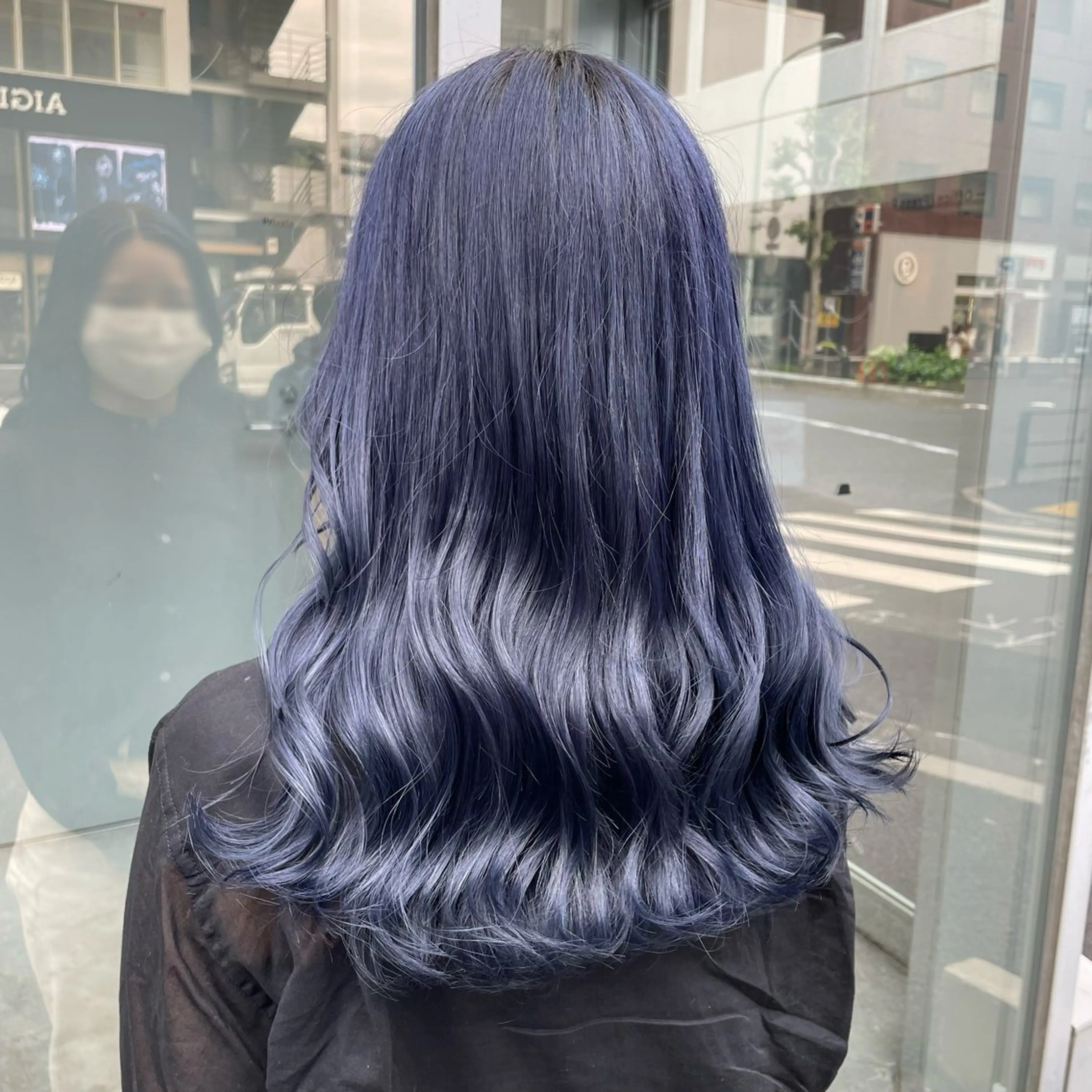 ロング カラー 韓国っぽ♡寒色/暗髪 🫧MOEKA🦋のヘアスタイル