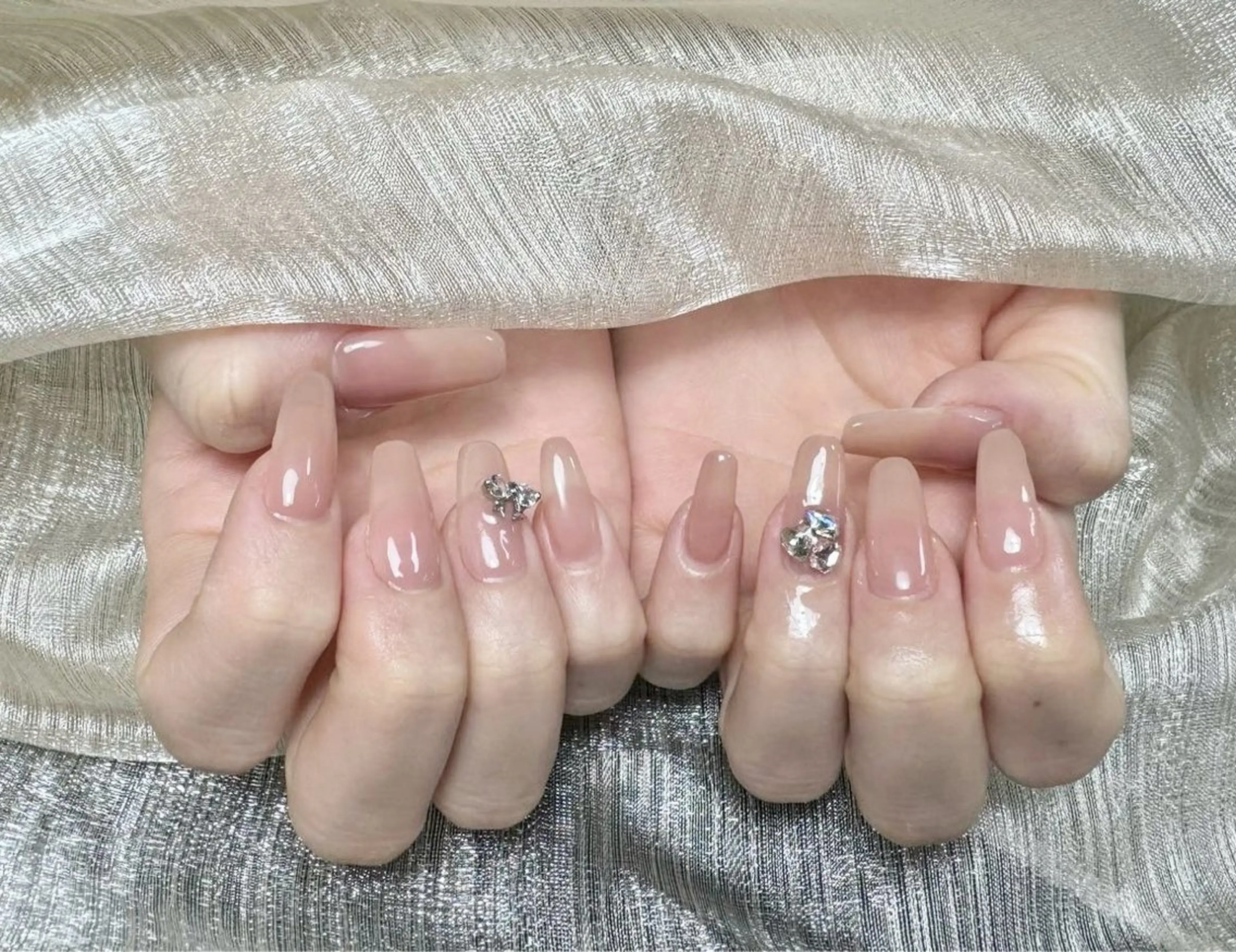 ネイル 長さ出し フレンチネイル グラデーション マグネットネイル マグネットフレンチ ハンドネイル ハンドケア ⭐️Dreamy Nail⭐️のネイルデザイン