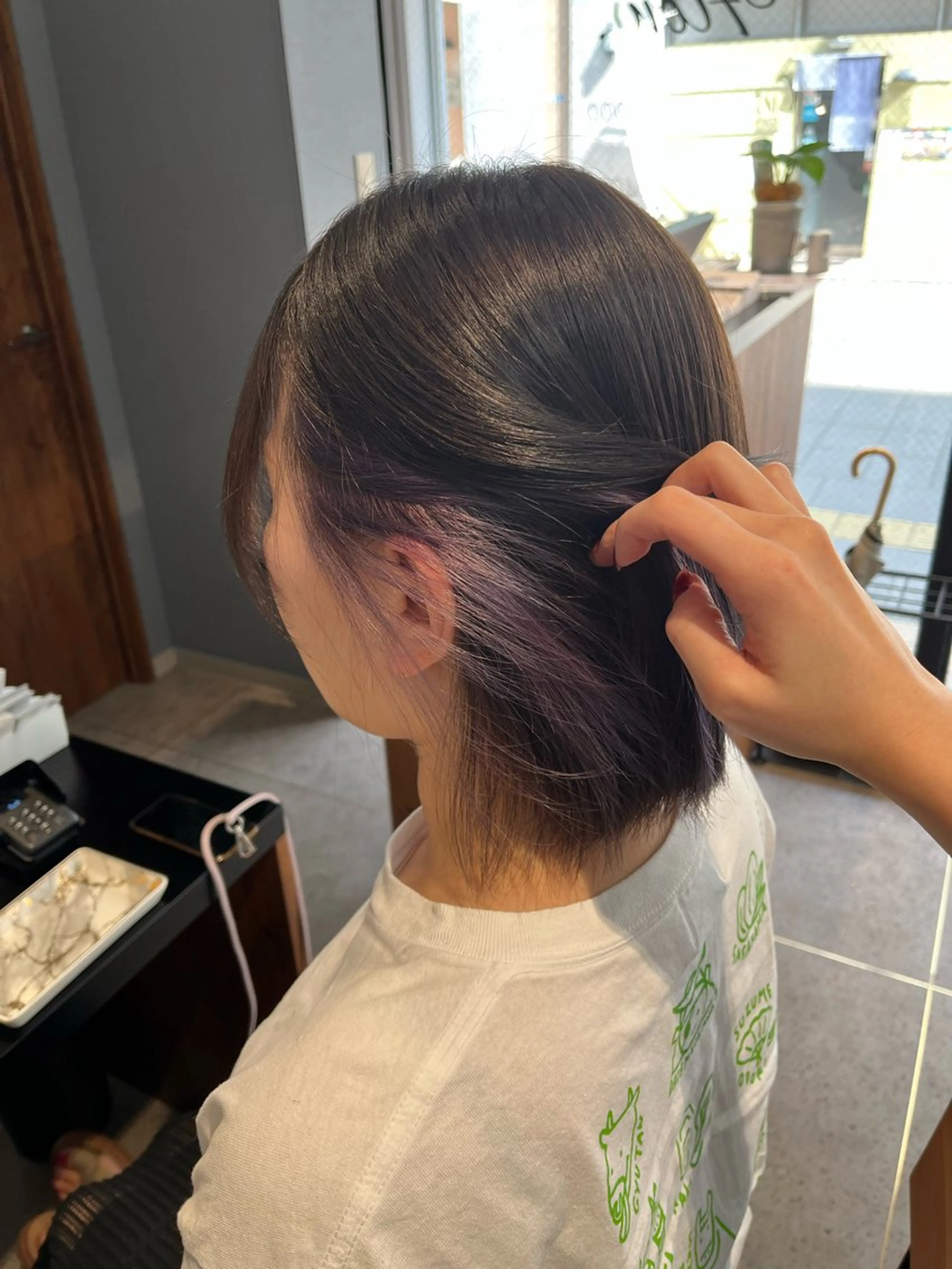 ミディアム カラー イヤリングカラー 髪質改善✨/中屋敷 はじめのヘアスタイル