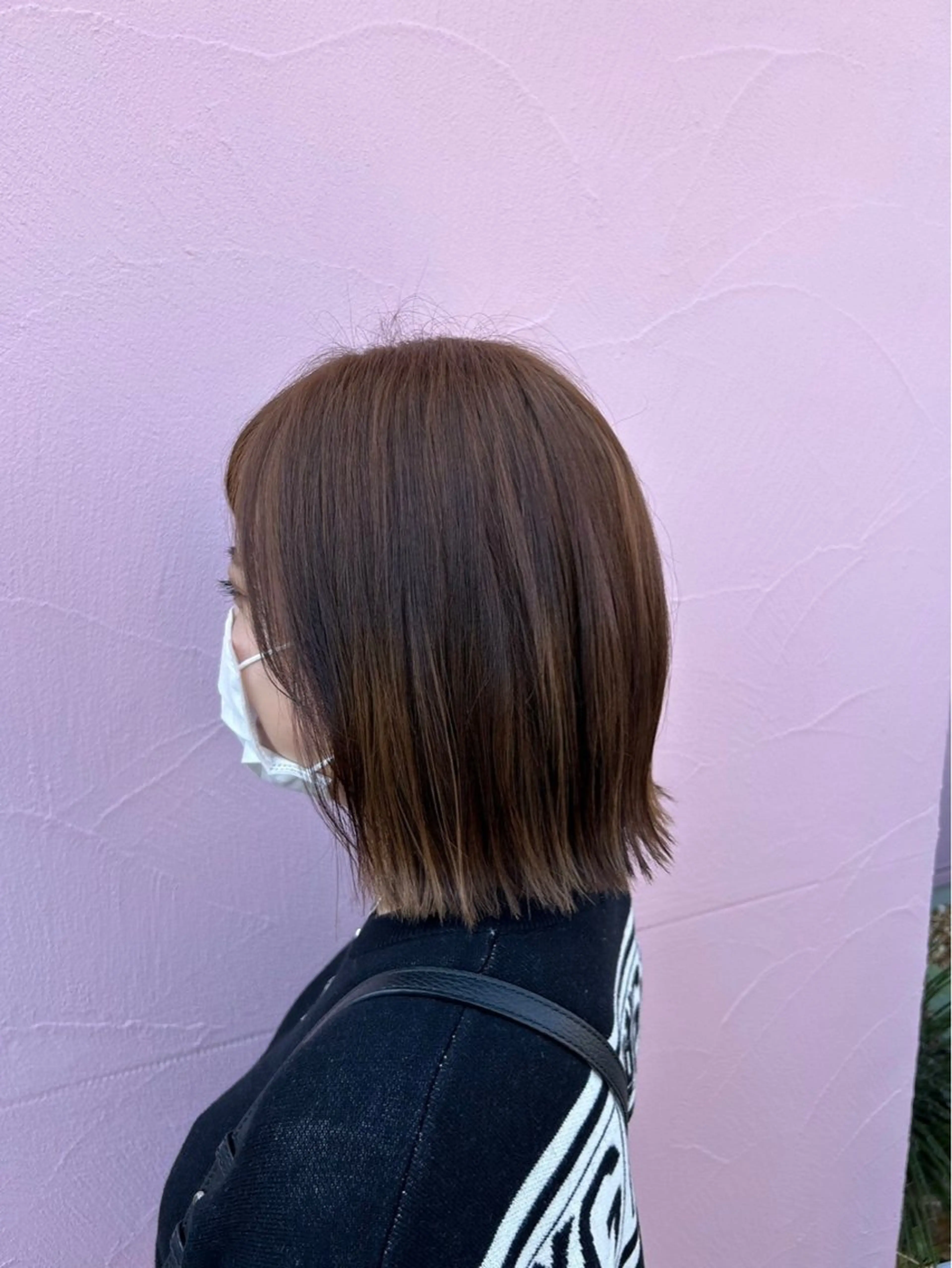 ショート カラー カット ヘアカラー トリートメント ☘️折戸結菜☘️ ハイトーンカラーのヘアスタイル