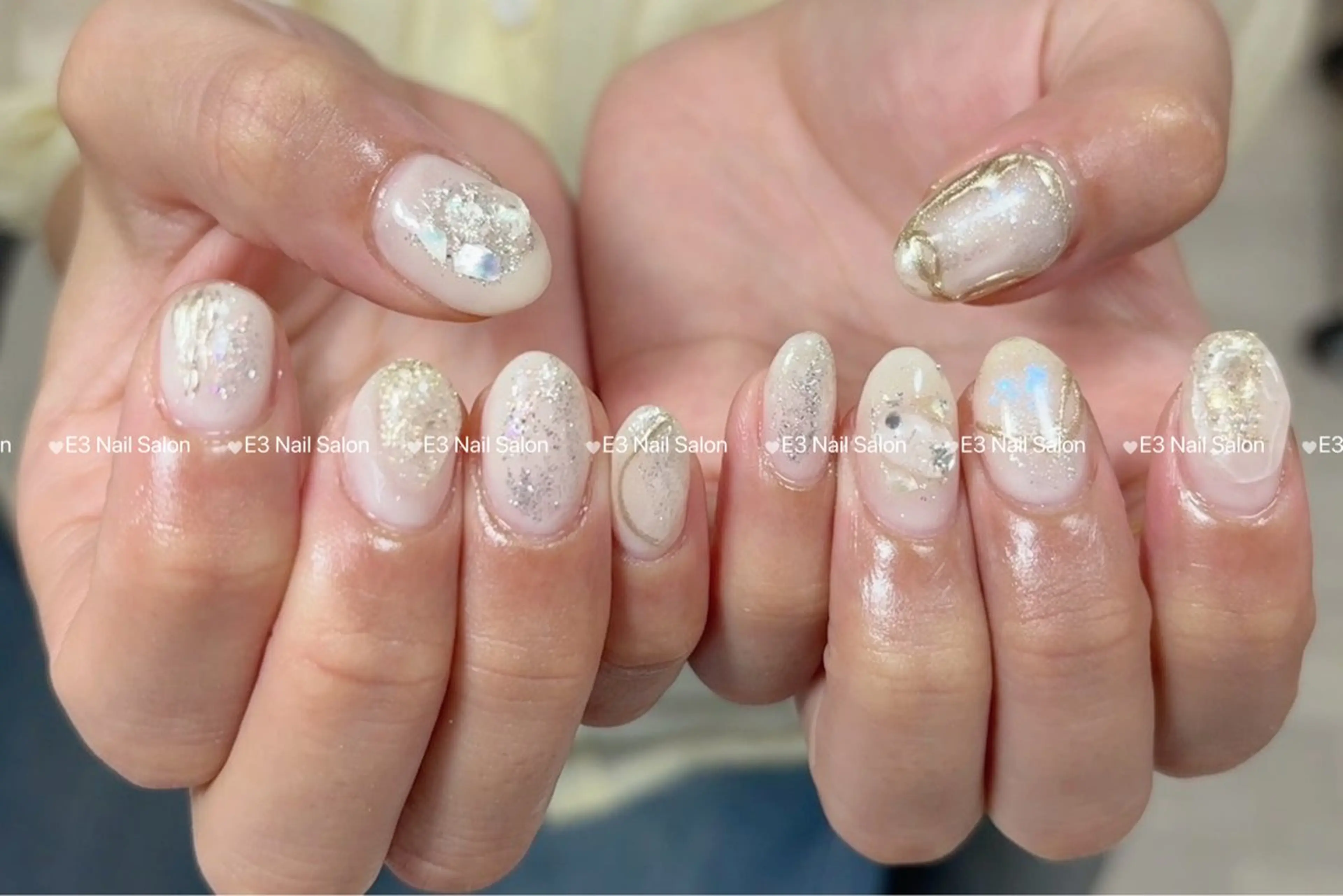 ネイル 持ち込み ハンドネイル E3 Nail Salon所属・山口 奈々のネイルデザイン