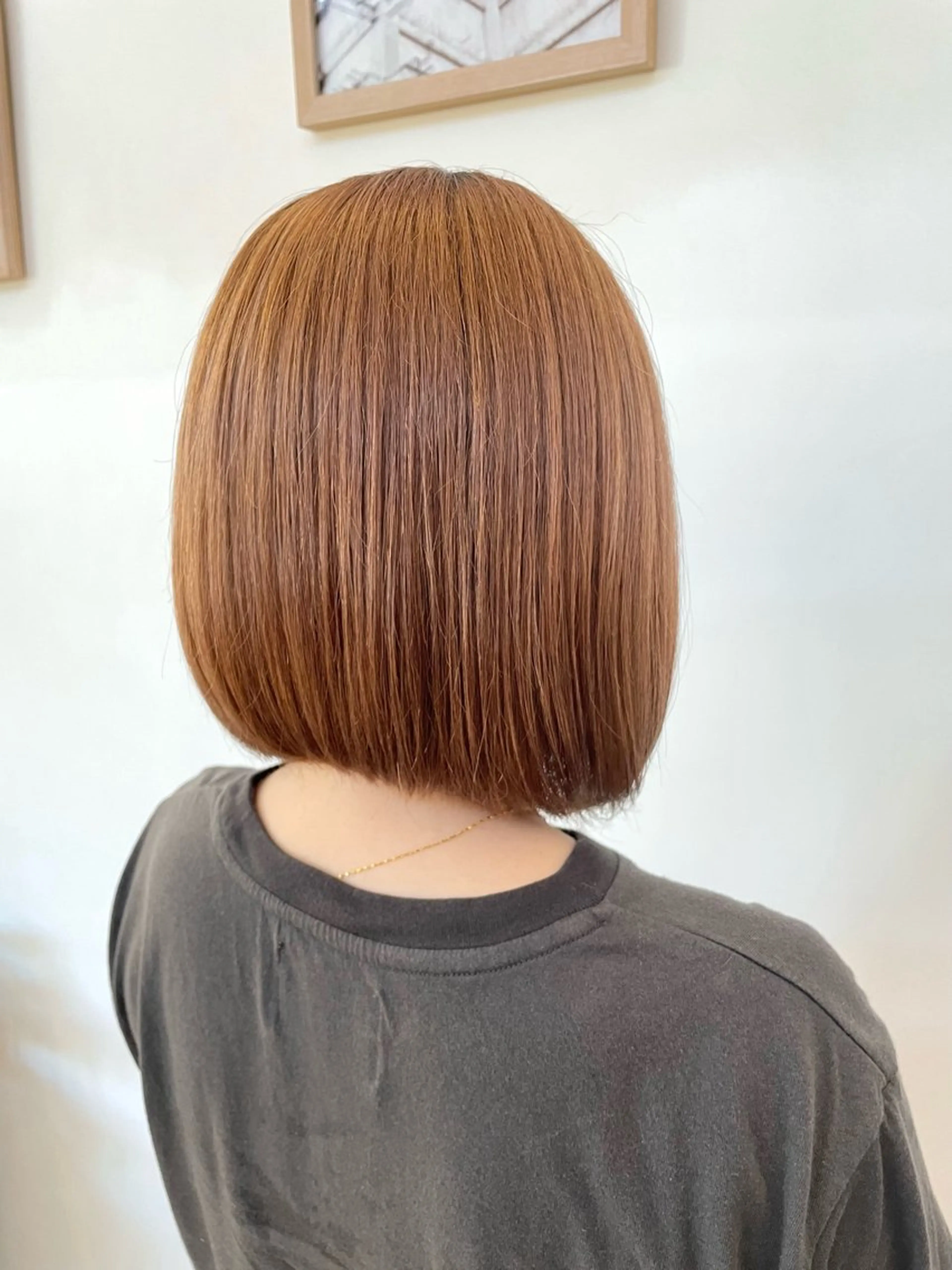 ミディアム カラー ベージュカラー ボブ 中西倖 トップスタイリストのヘアスタイル