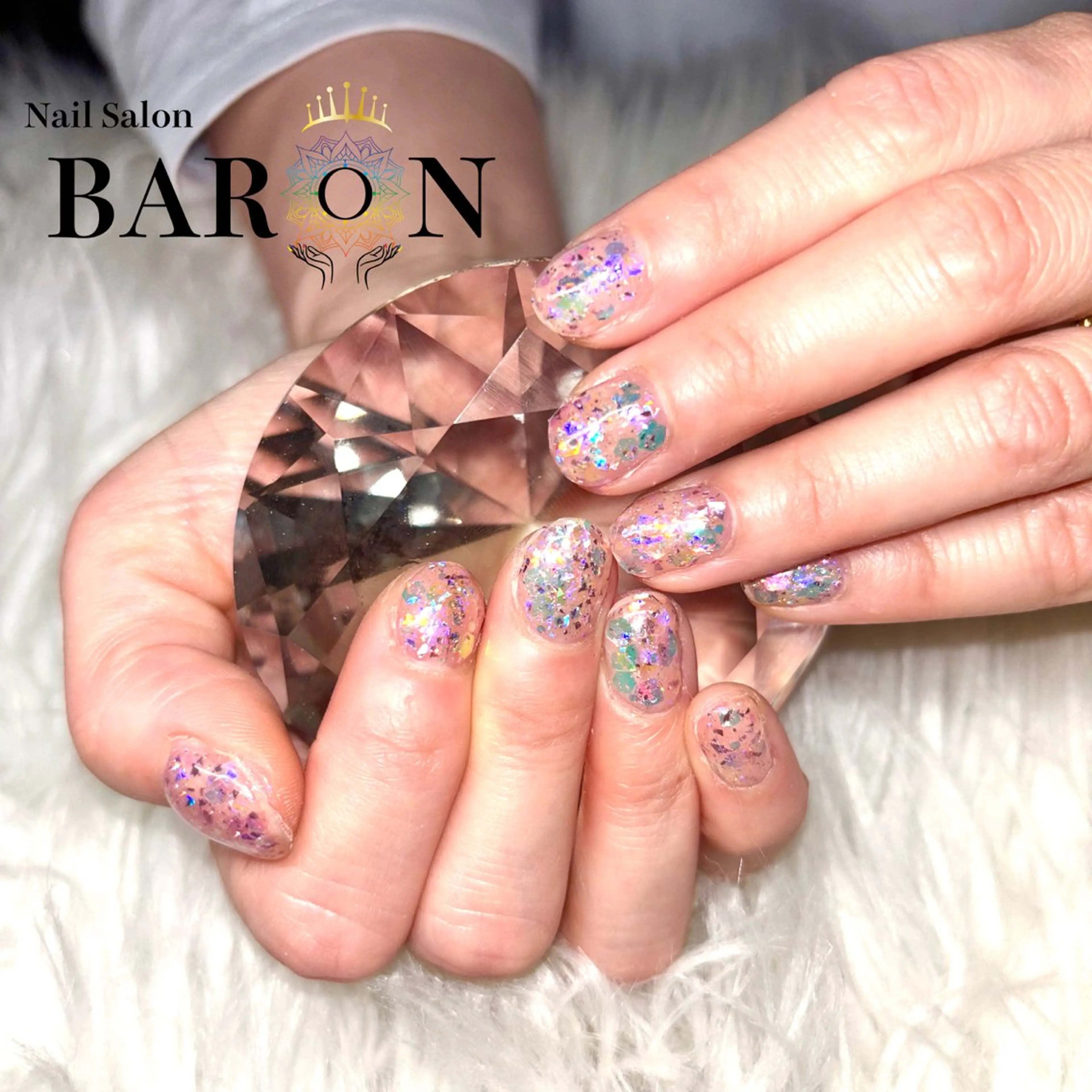 ネイル ラメ(グリッター) ワンカラーネイル ♛︎BARON♛︎ MASHIROのネイルデザイン