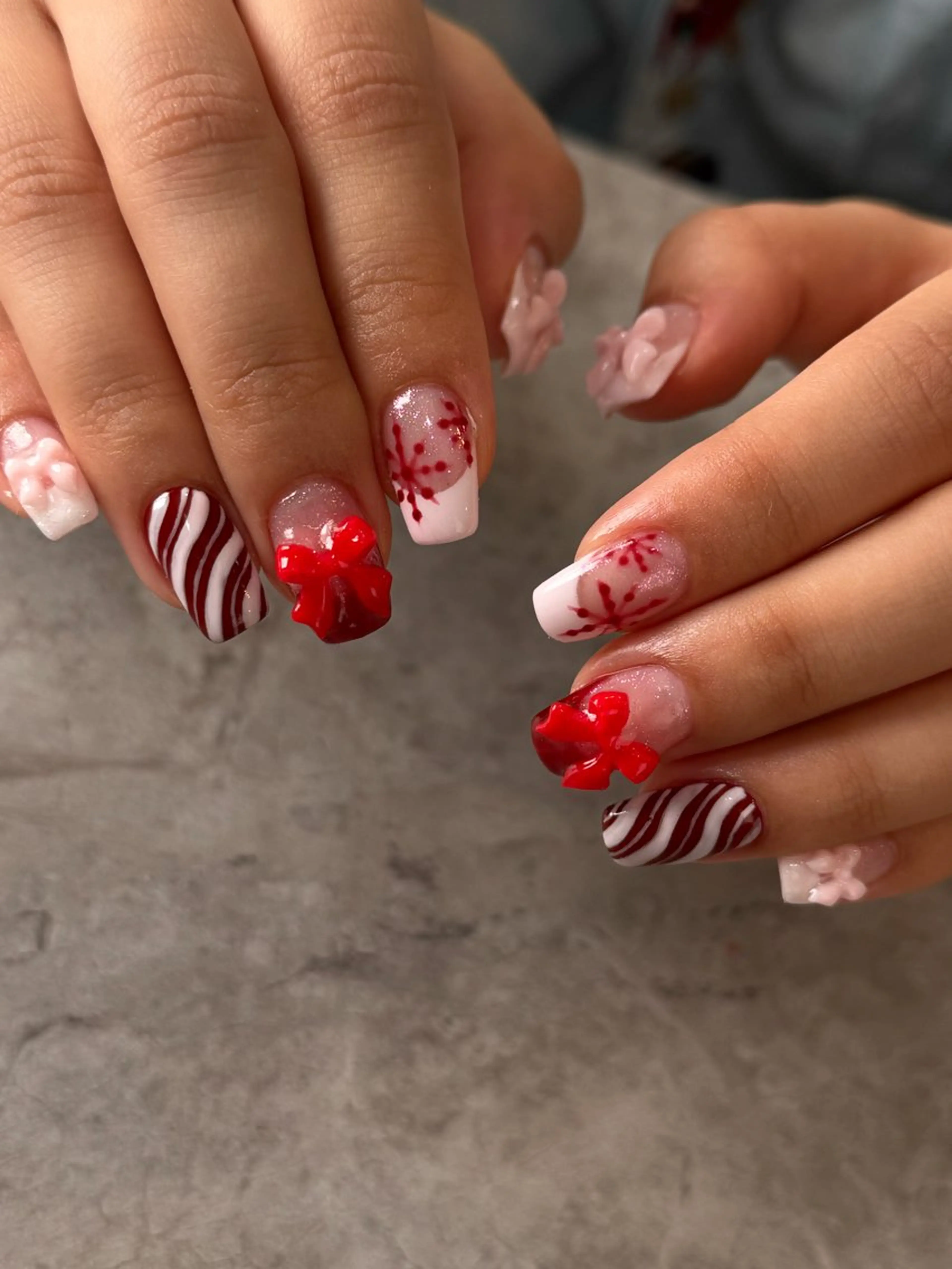 ネイル 冬ネイル クリスマス ハンドネイル Blé nailのネイルデザイン