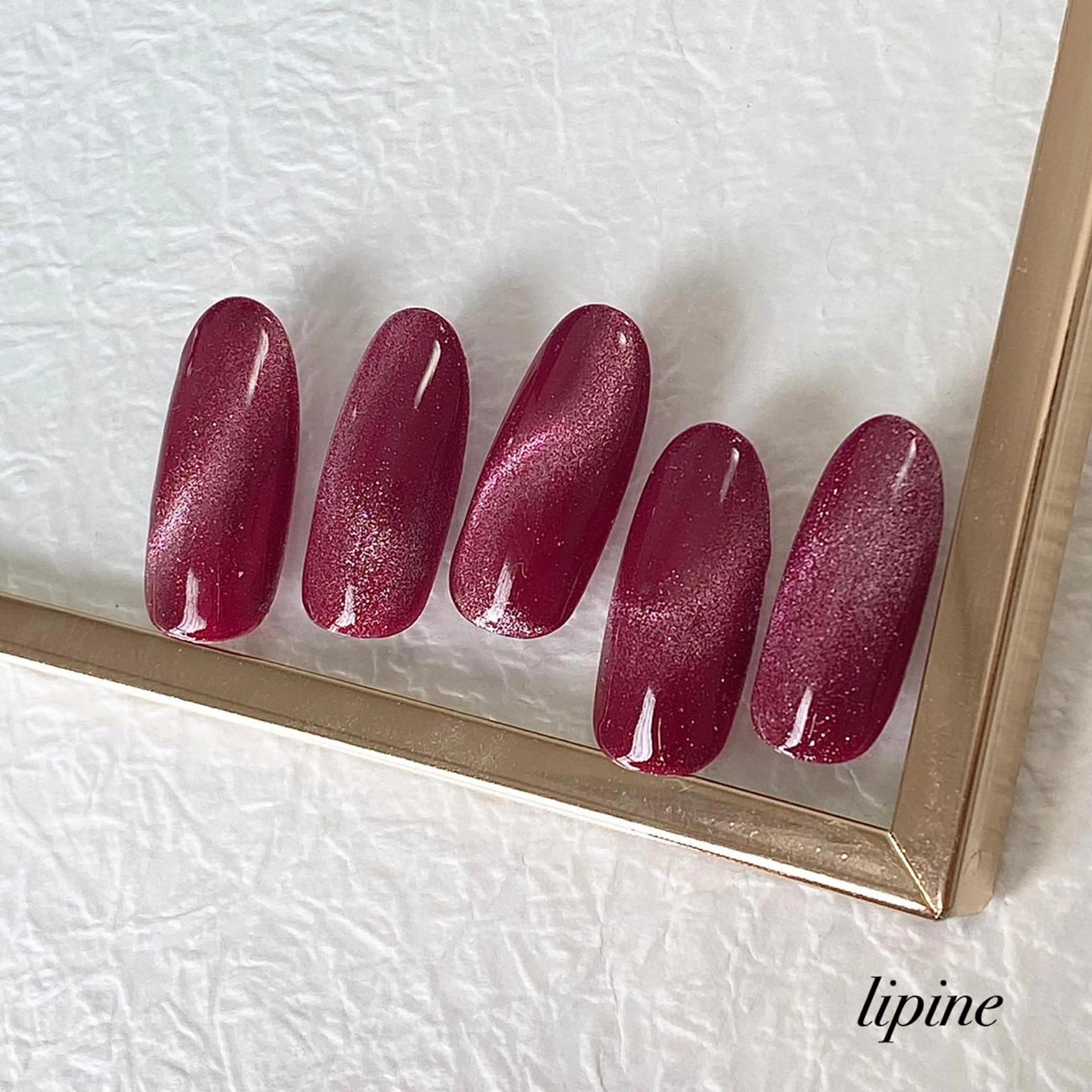 ネイル マグネットネイル ネイルサロン lipineのネイルデザイン