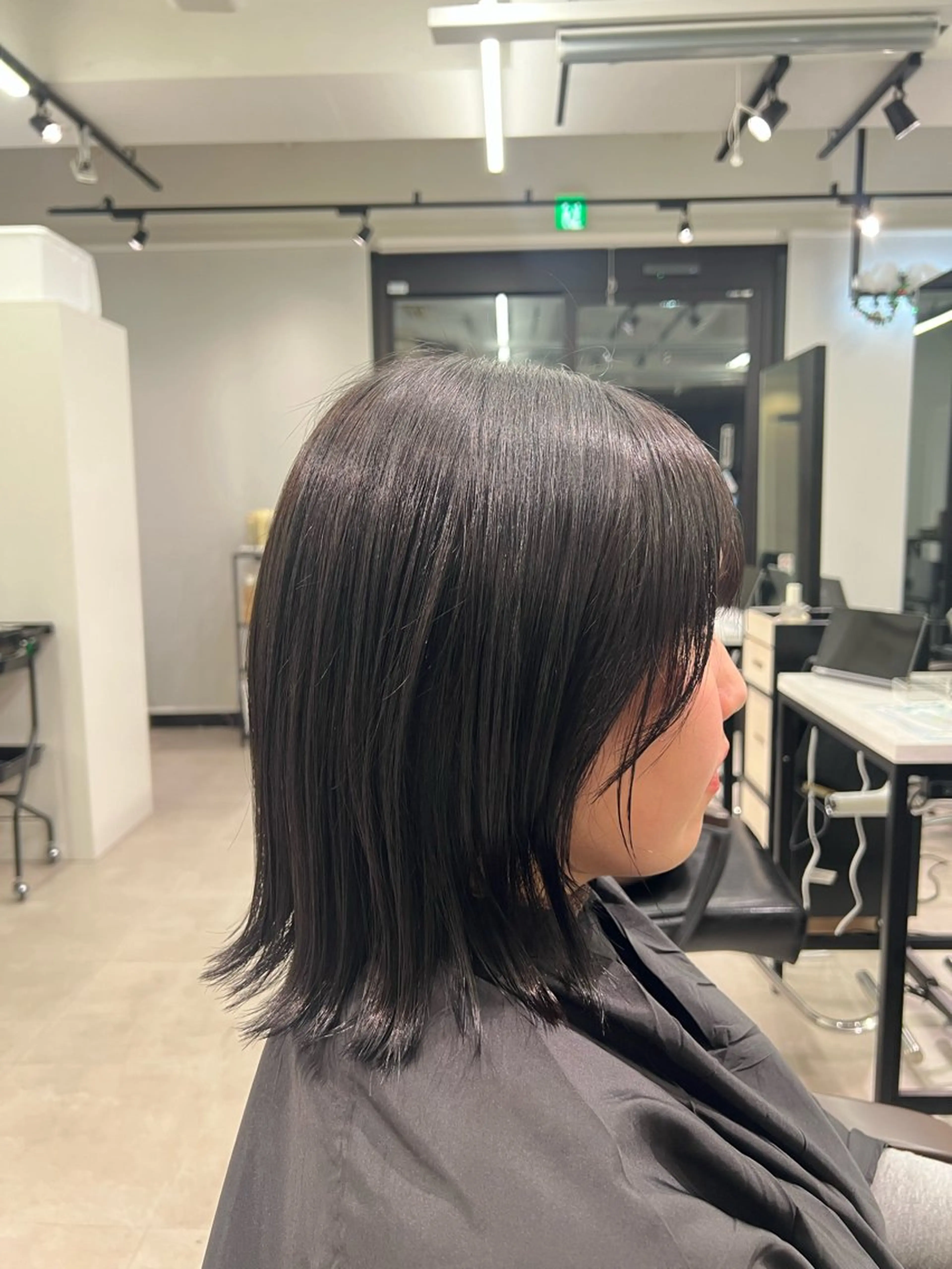 ミディアム カラー ヘアカラー トリートメント kei/透明感カラー /縮毛矯正/メンズのヘアスタイル