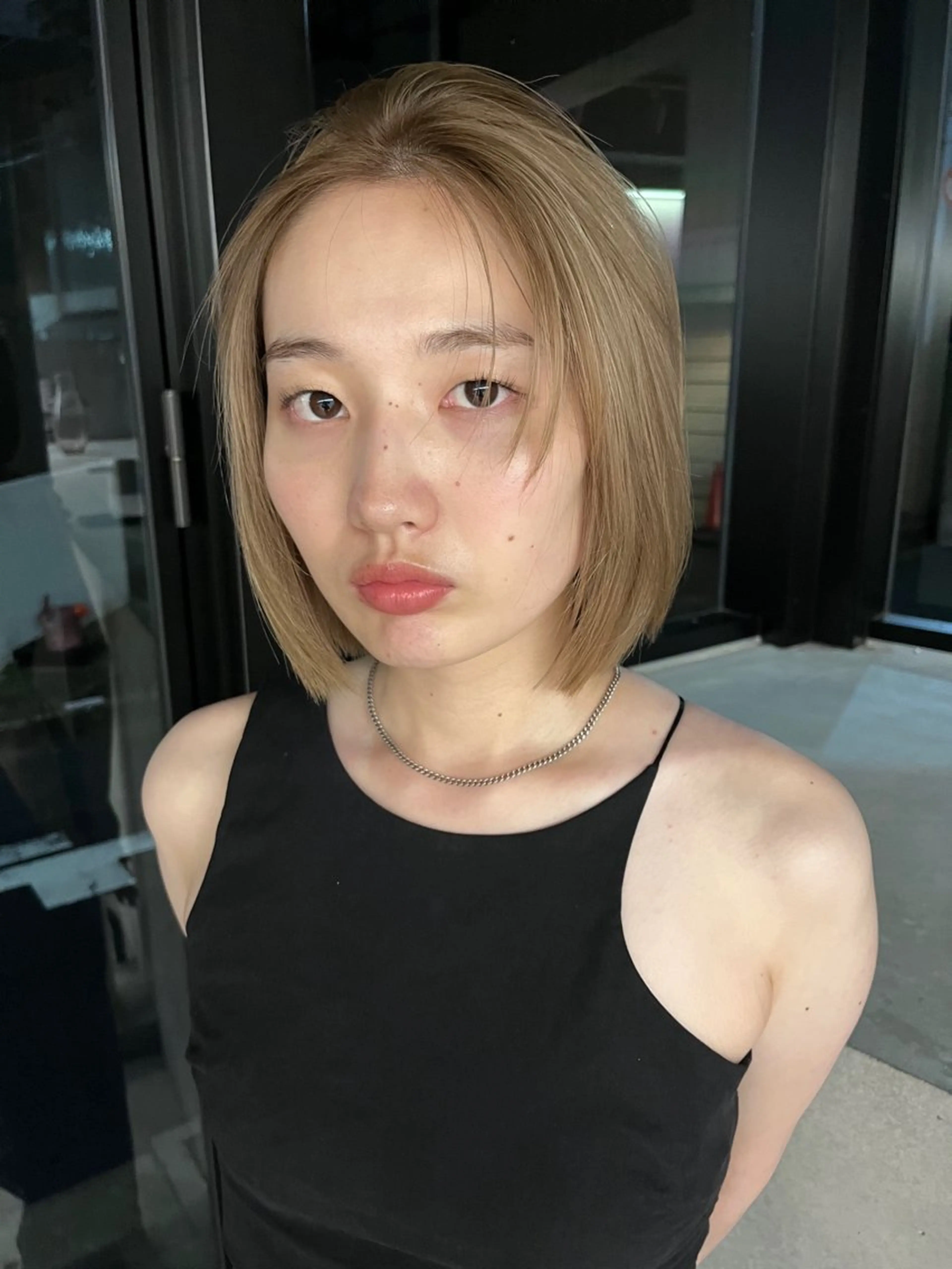 似合わせカット+ケアブリーチカラー+systemトリートメント🍀の写真