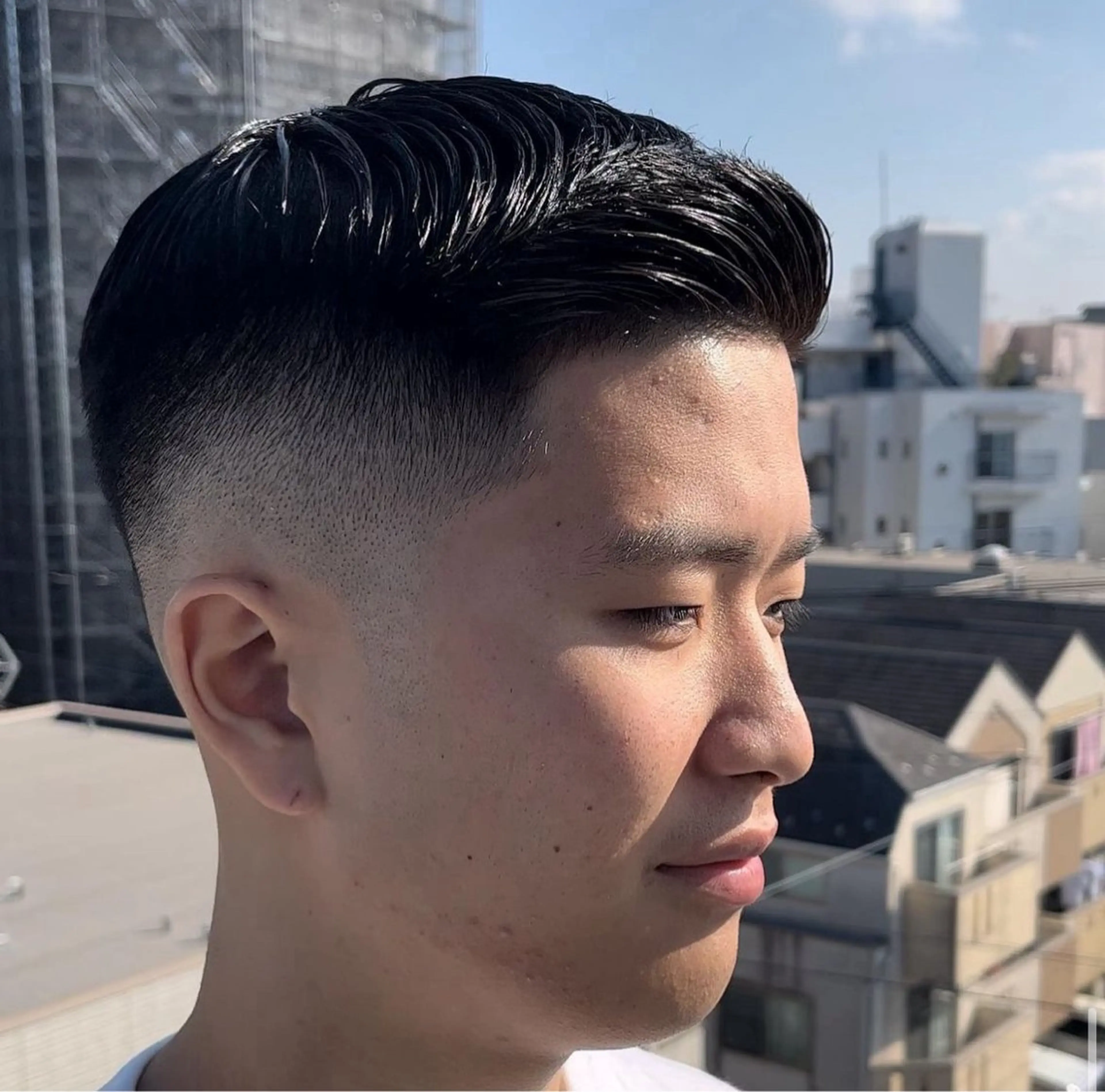 ショート メンズ フェードカット スキンフェード Smail Hair 大森店所属・安立 玲於のヘアスタイル