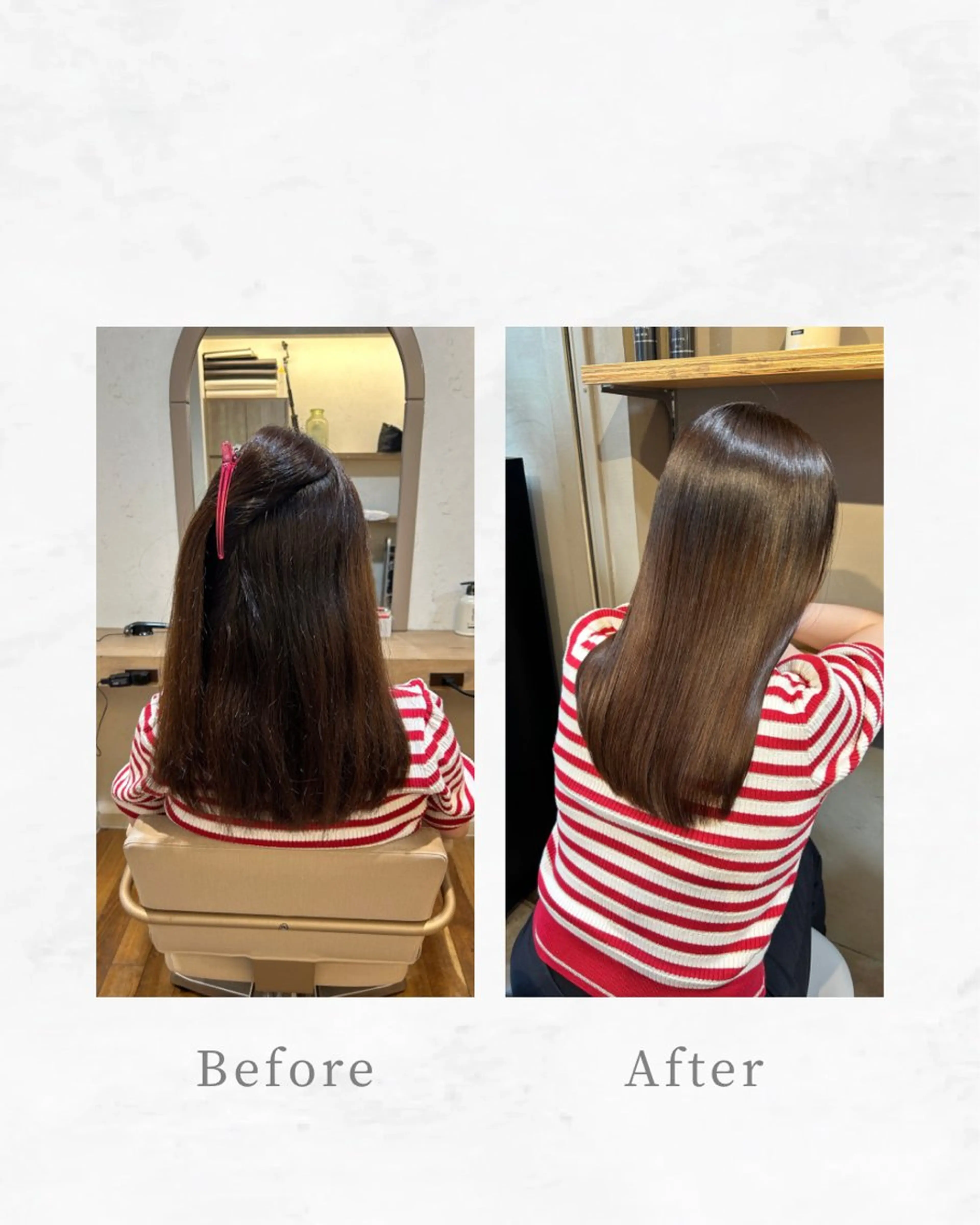 セミロング 縮毛矯正 トリートメント ioe元町 yukaのヘアスタイル