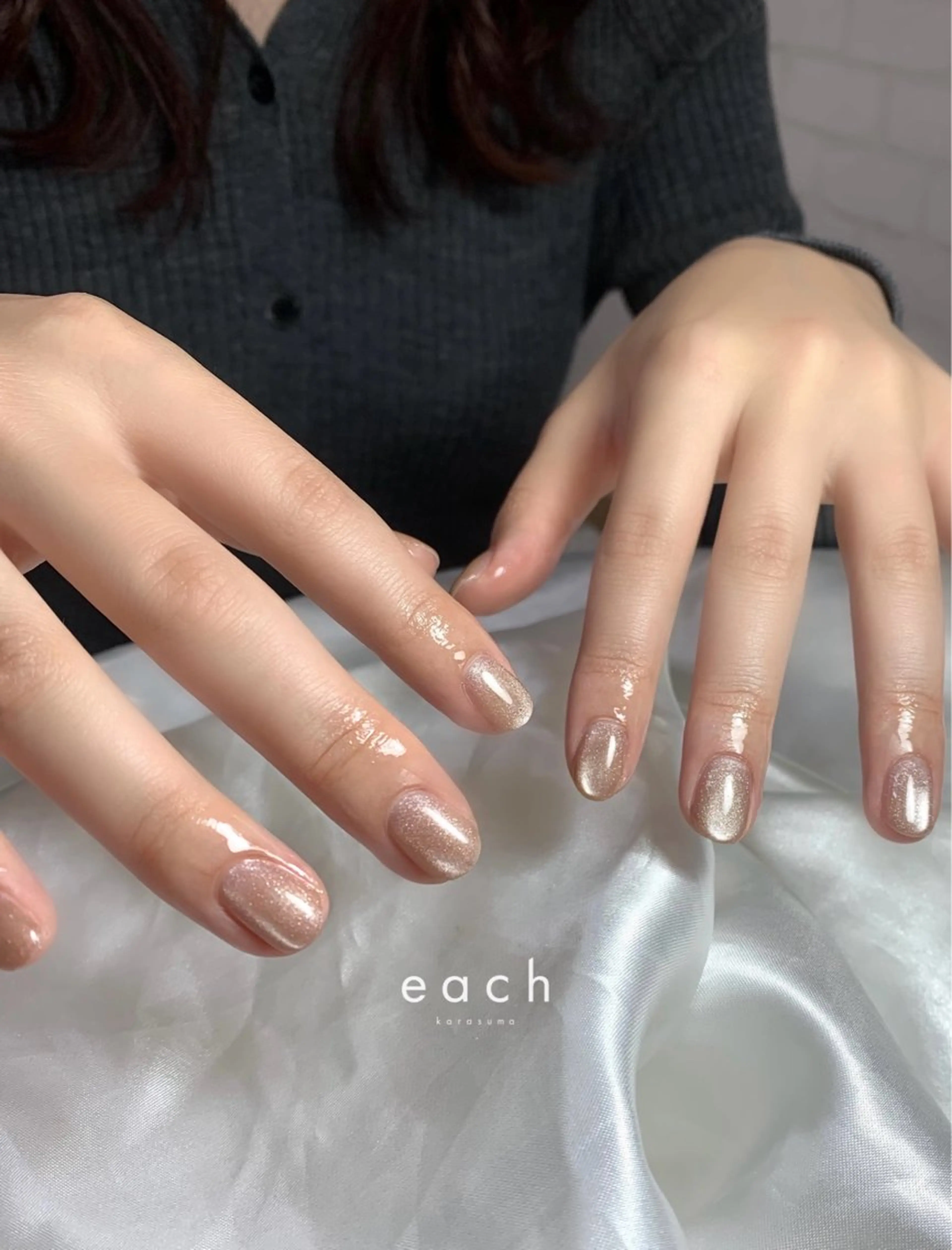 ネイル マグネットネイル each Hibikiのネイルデザイン