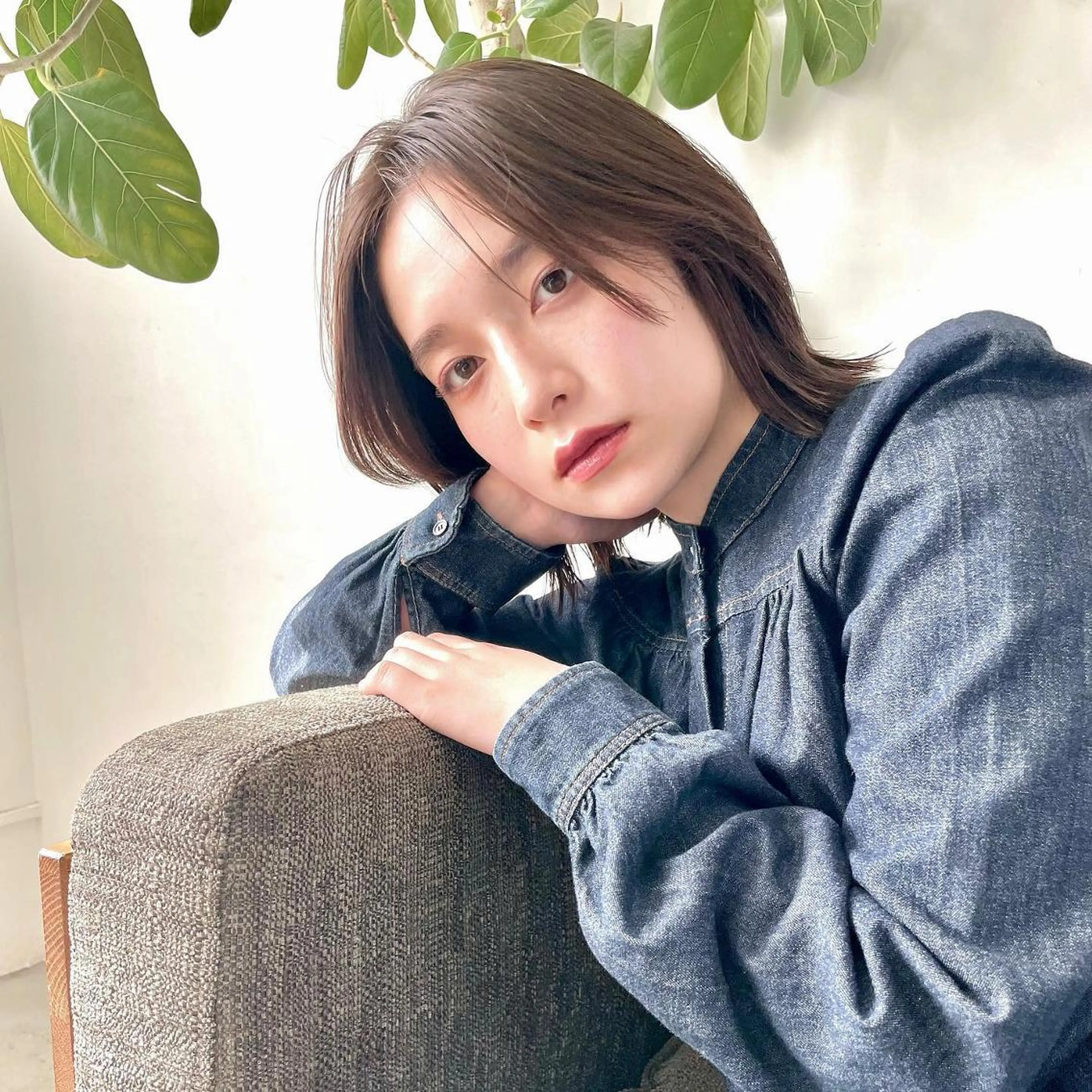 ショート ボブ ハイライト 髪質改善 韓国風ヘア レイヤーカット 河原 亮のヘアスタイル