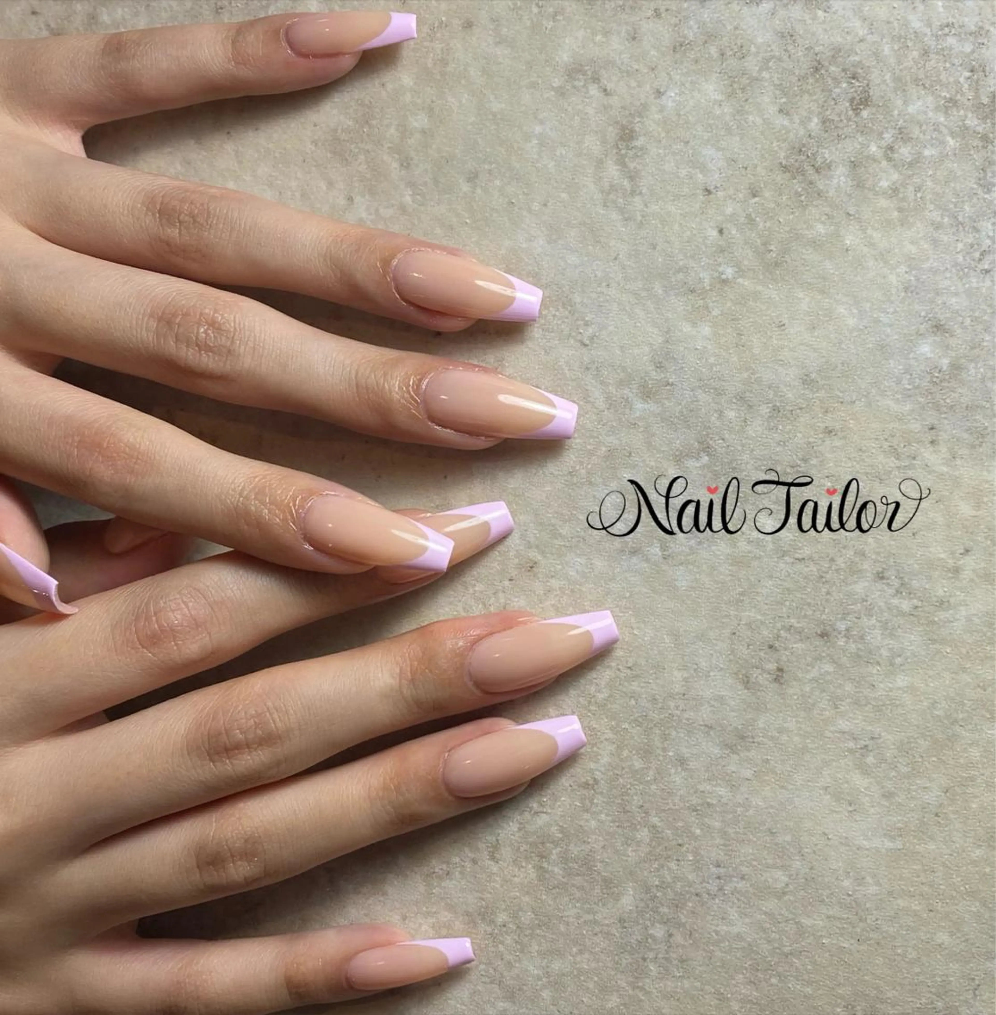 ネイル 長さ出し フレンチネイル ジェルネイル ロングネイル ワンカラーネイル ハンドネイル 〜Nail Tailor〜 ネイルテイラー所属・NailTailor ネイルテイラーのネイルデザイン