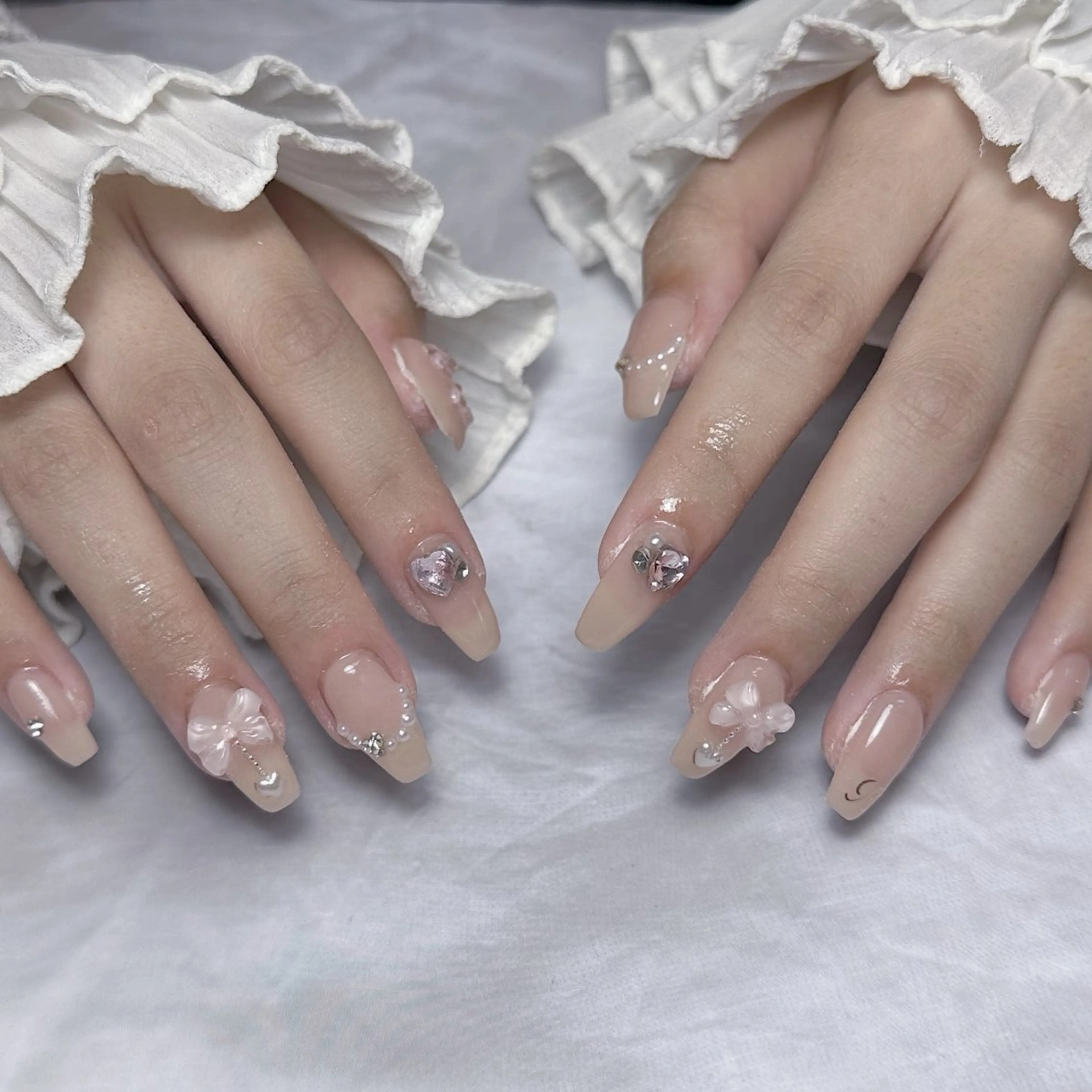 自爪🎀90分デザインやり放題コース(300円パーツまで時間内つけ放題)オフ無しの写真