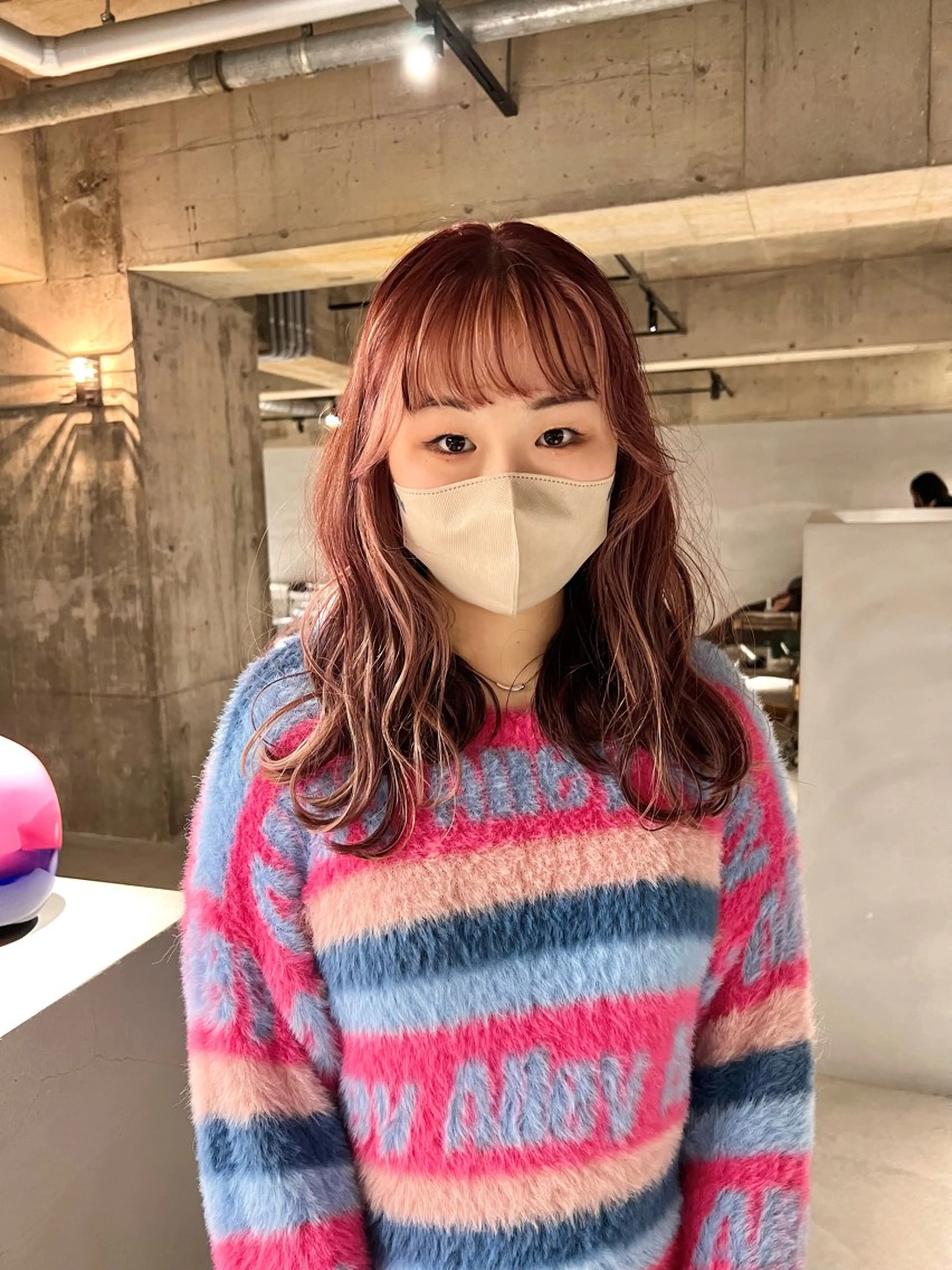 ロング カラー カット ヘアカラー トリートメント 宮川 日菜子のヘアスタイル