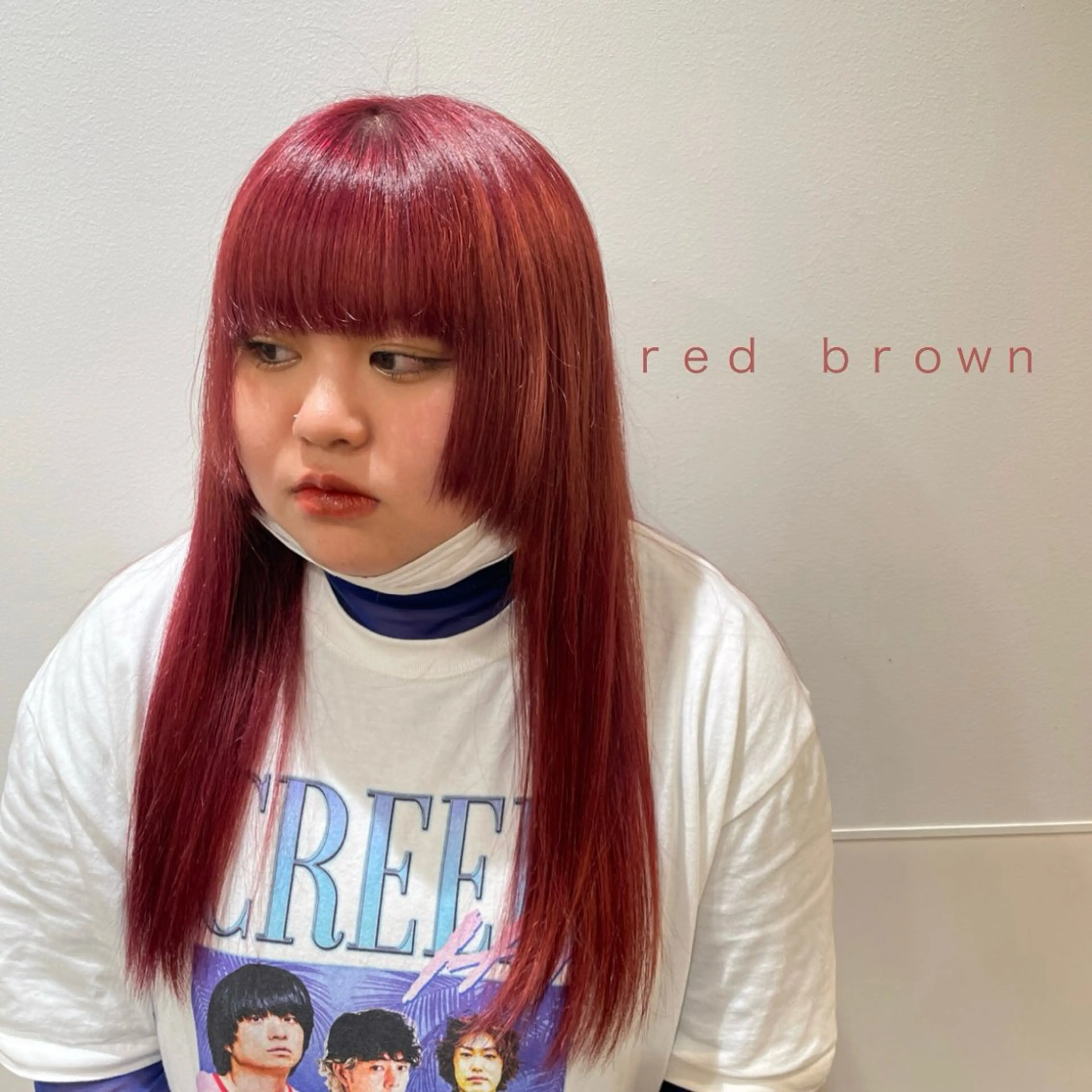 ミディアム カラー カット 透明感カラー/ アレンジ/篠崎渚彩のヘアスタイル