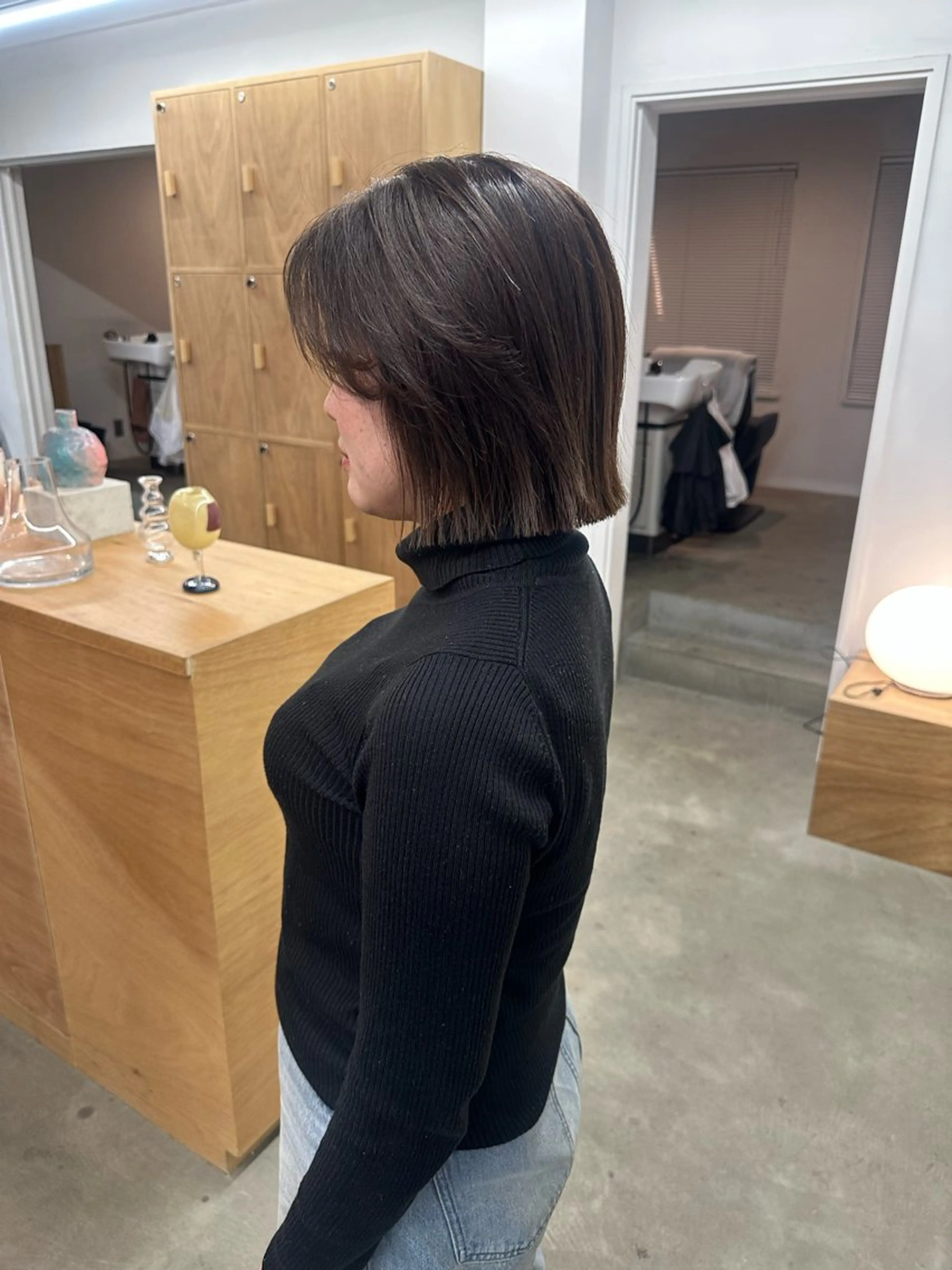 ショート カラー ボブレイヤー ベージュカラー ボブ レイヤーカット カット ヘアカラー トリートメント レイヤーカット💫 ／HARUKA🎀のヘアスタイル