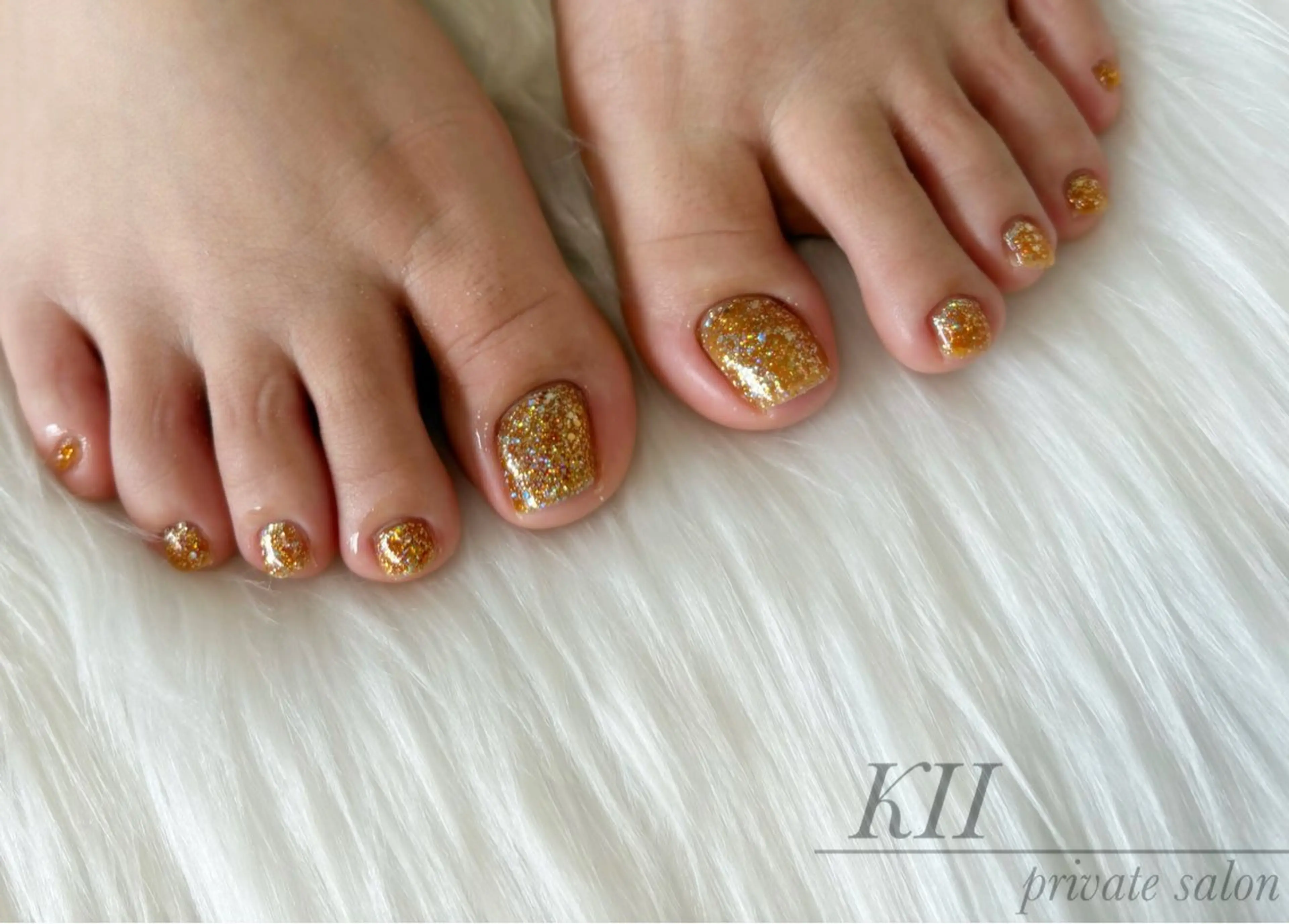 ネイル ラメ(グリッター) ワンカラーネイル private nail  KIIのネイルデザイン