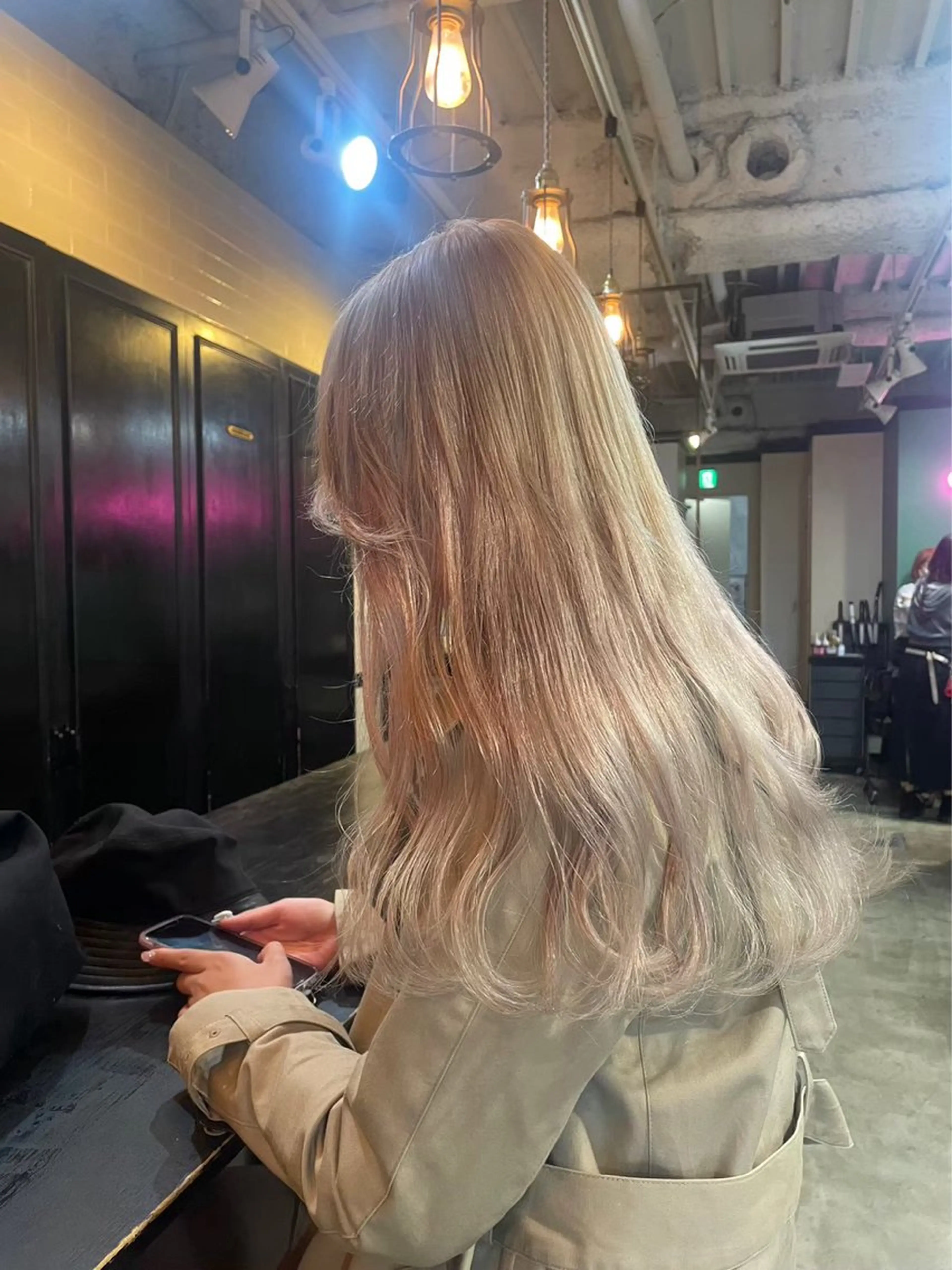 ロング カラー ヘアアレンジ ヘアカラー トリートメント ヘッドスパ ヘアセット 🫧透明感／艶カラー 🫧Ryuseiのヘアスタイル
