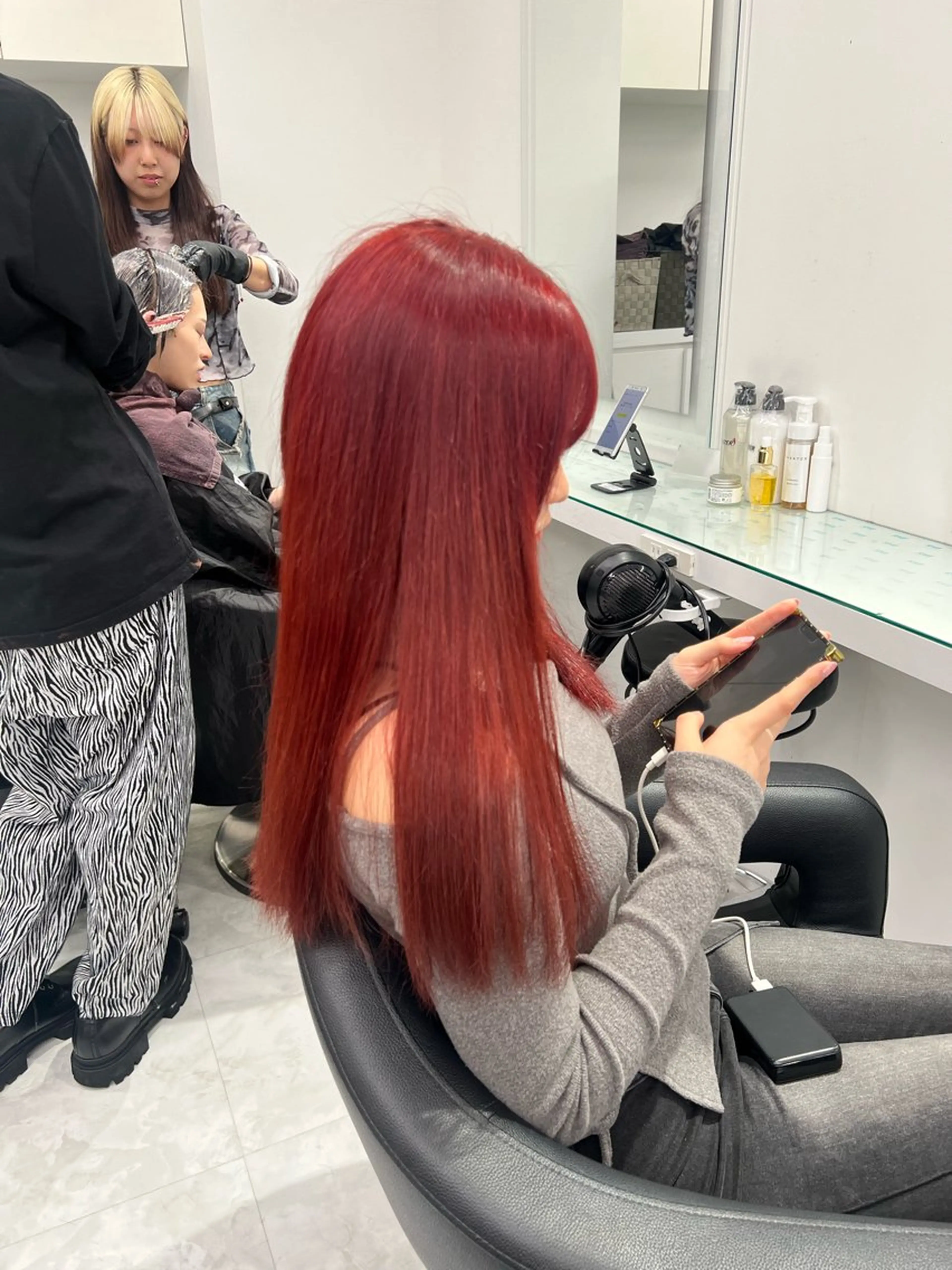 カラー ヘアカラー トリートメント ヘッドスパ ヘアセット ブリーチなし透明感 💗RYOTAのヘアスタイル