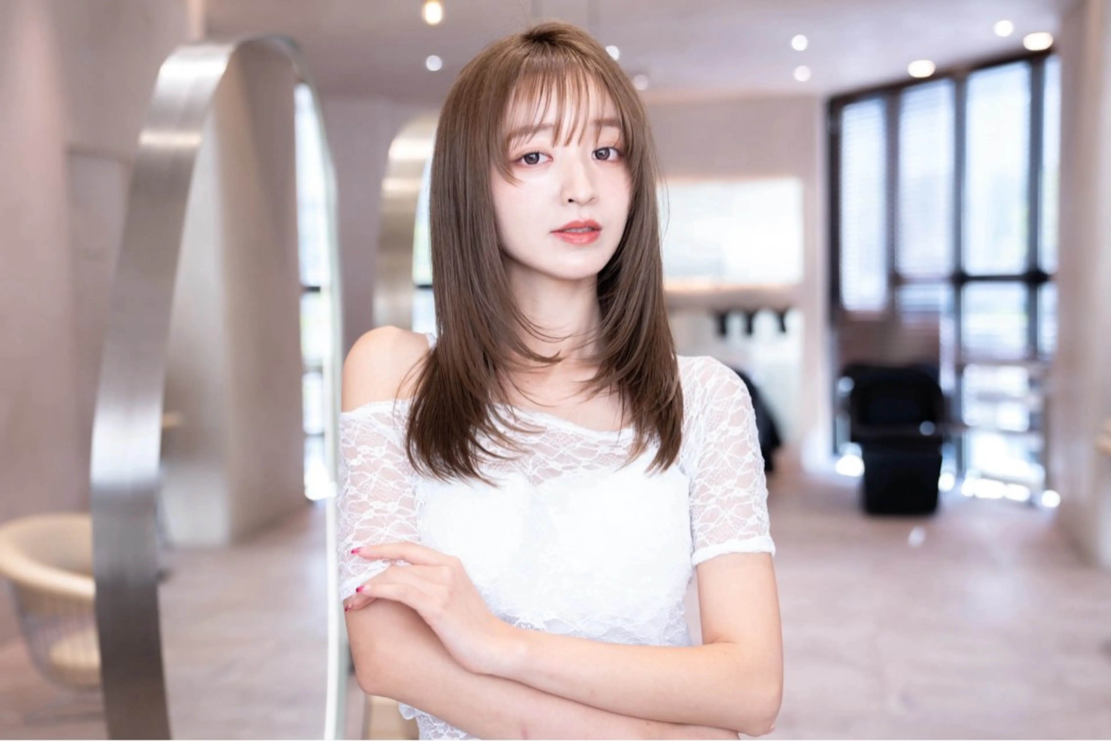 ロング ヘアカラー トリートメント ヘッドスパ ヘアセット 新宿/透明感カラー くびれヘア/SAYAのヘアスタイル