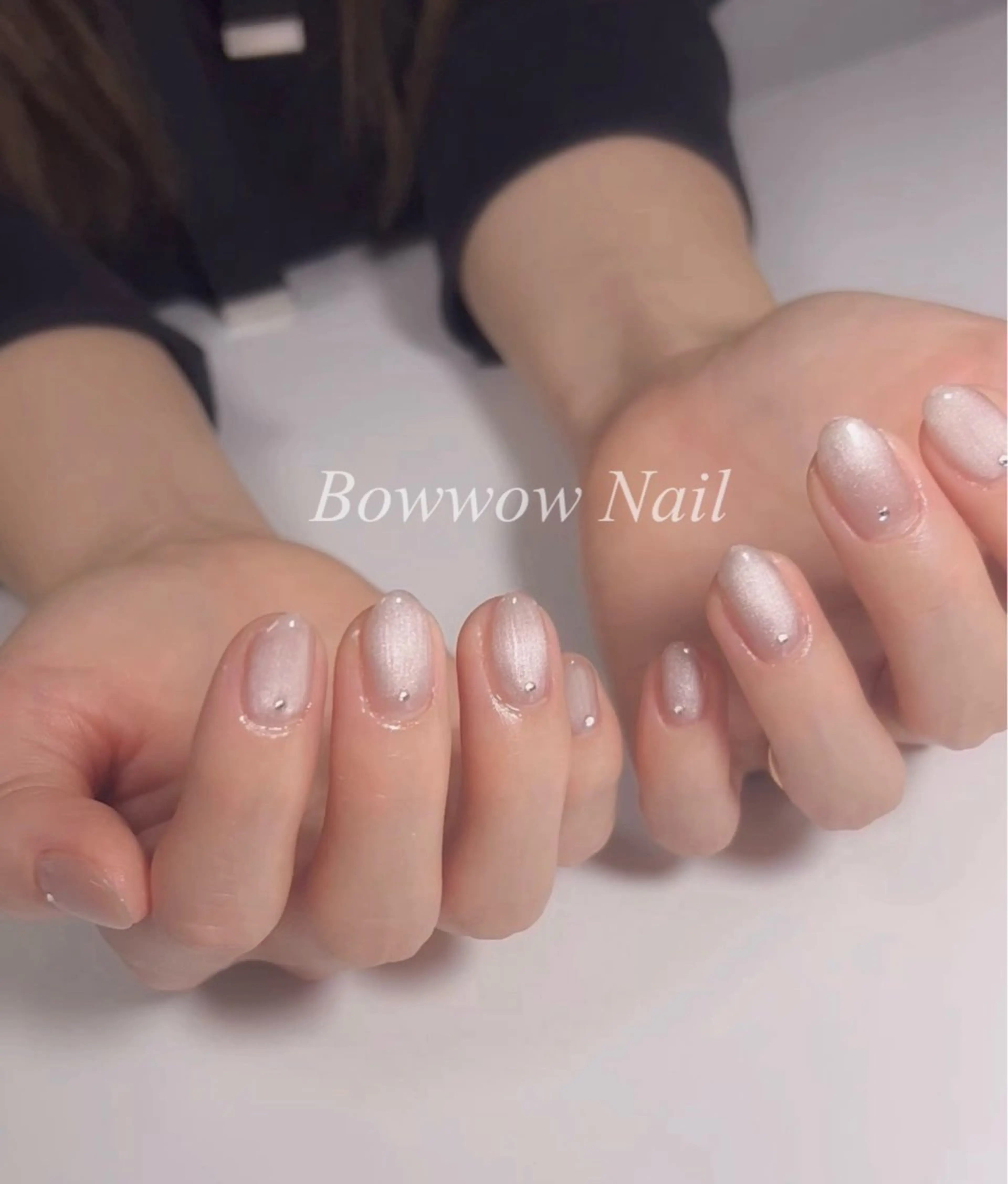 ネイル マグネットネイル ハンドネイル Bow wow Nail さや🧸のネイルデザイン