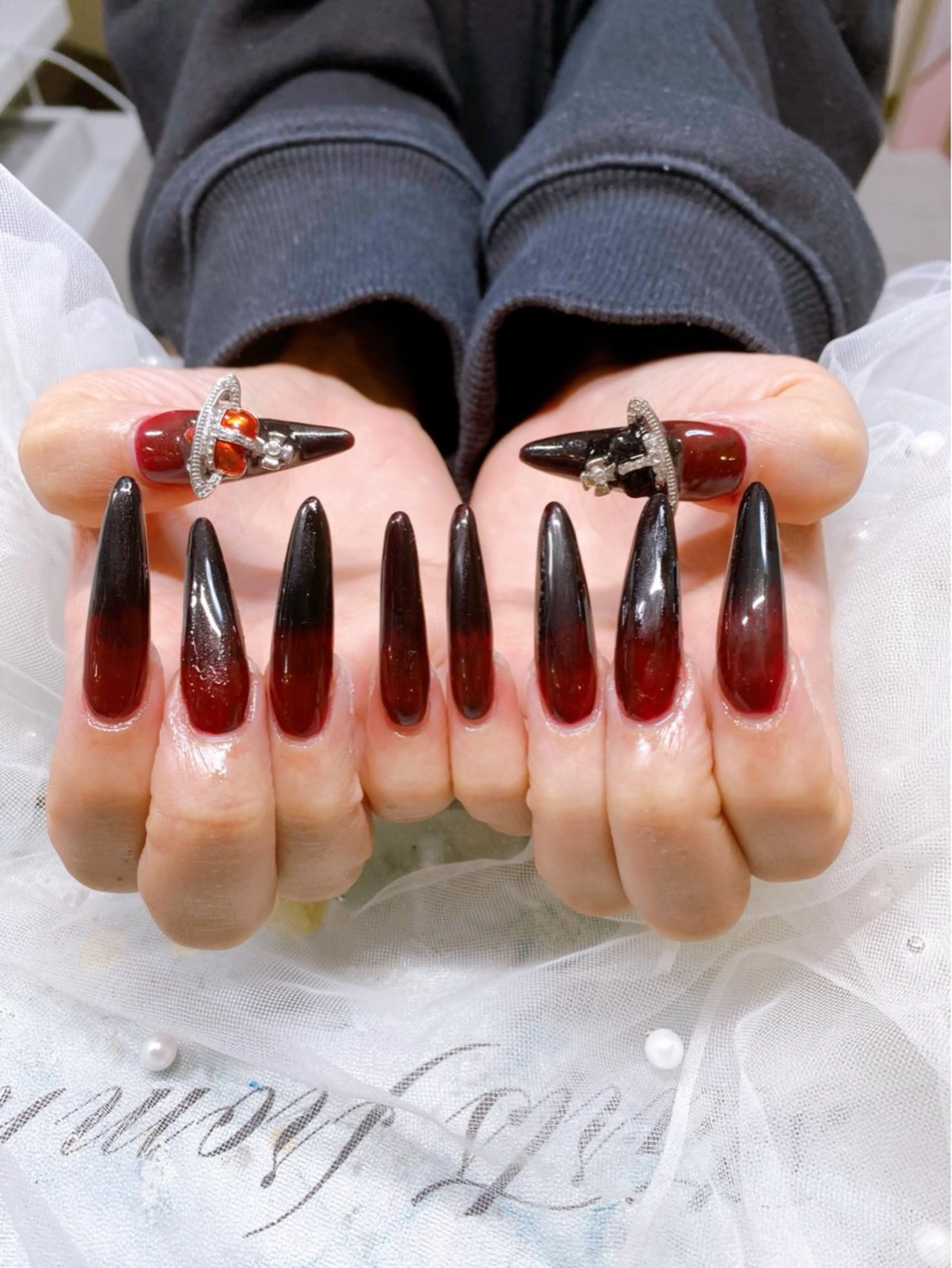 【スカルプ】長さ出し フレンチ カラーグラデーションの写真