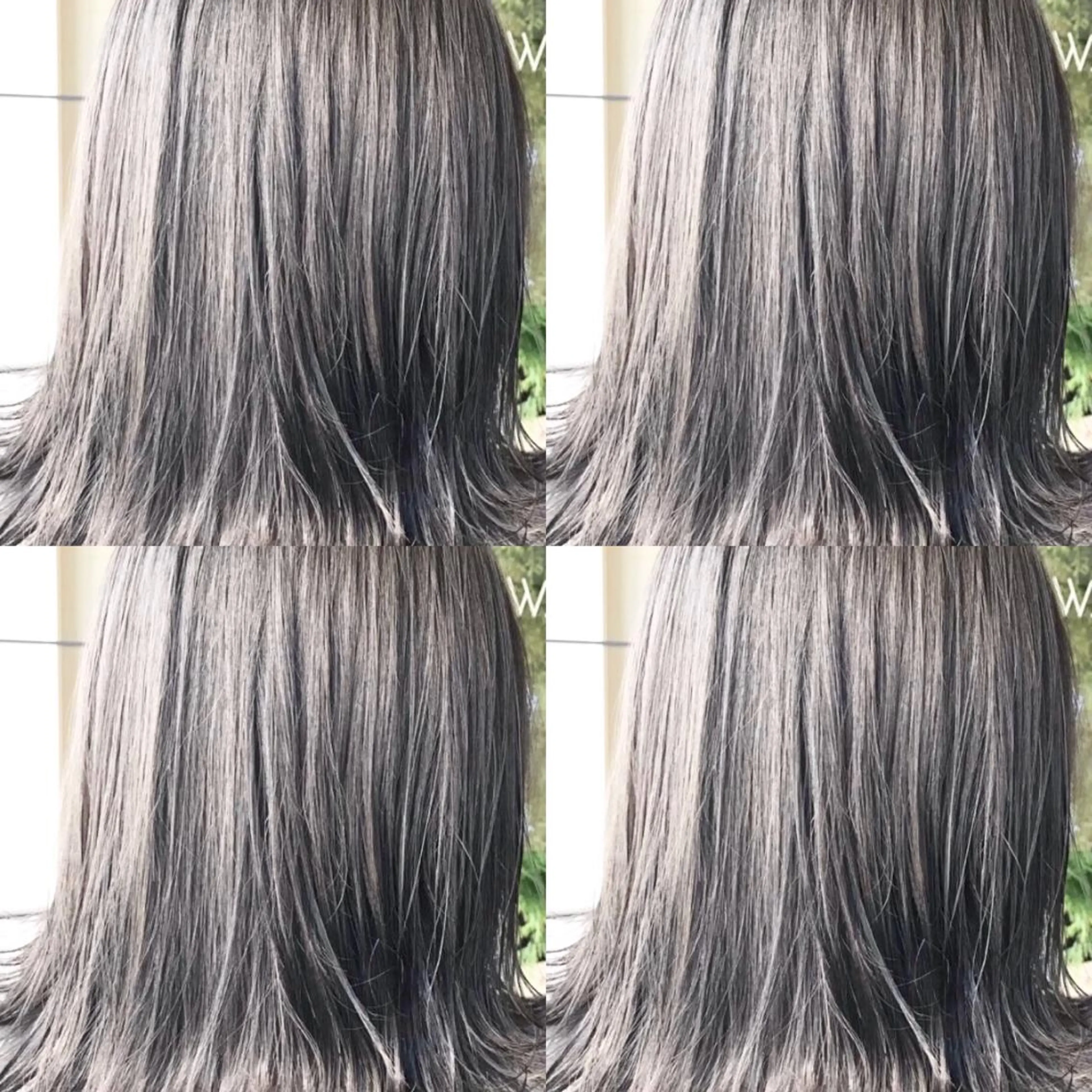 ミディアム カラー ヘアカラー Hanna by W_SALONのヘアスタイル