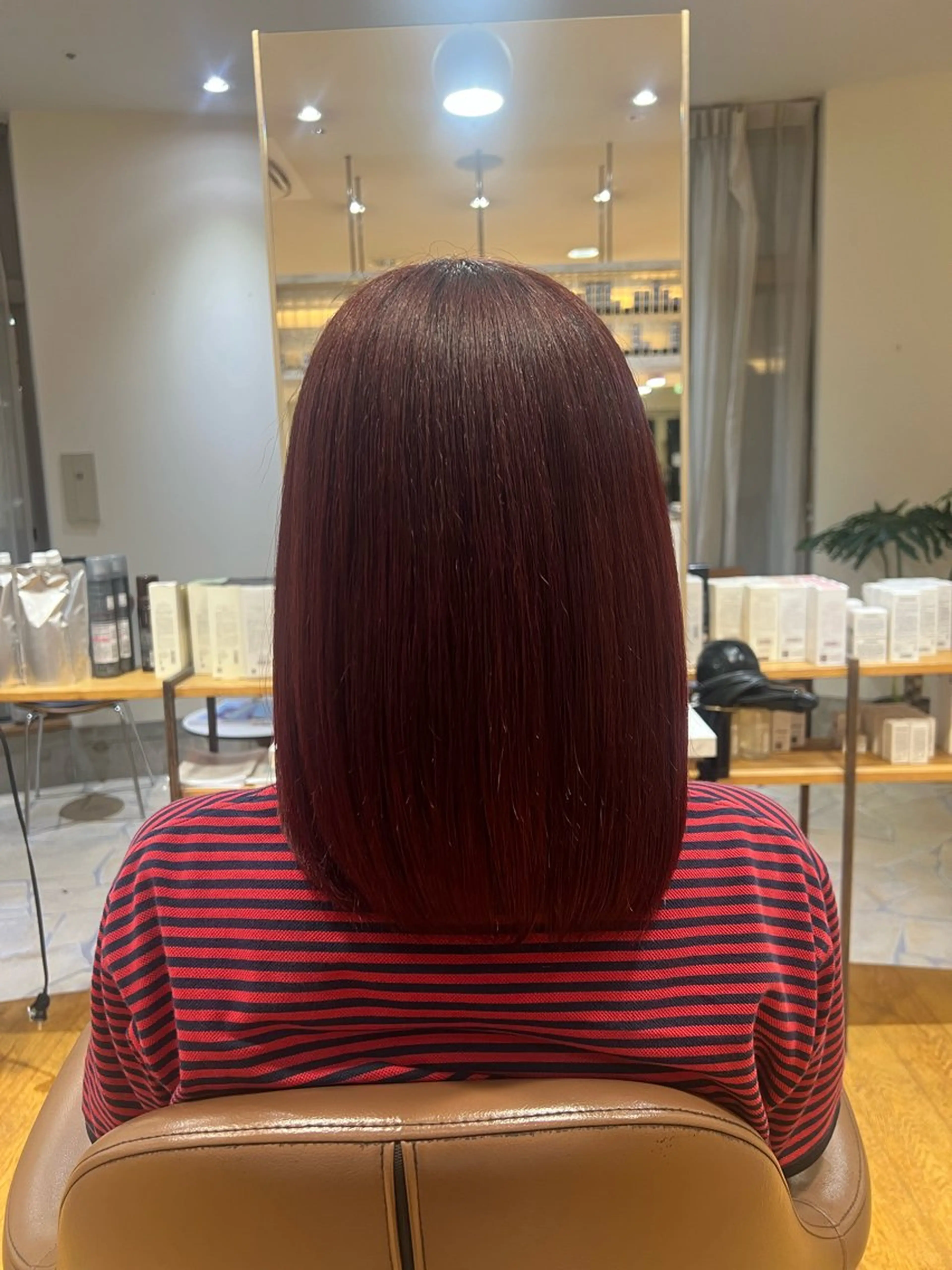 ミディアム ヘアカラー トリートメント Moto nanamiのヘアスタイル