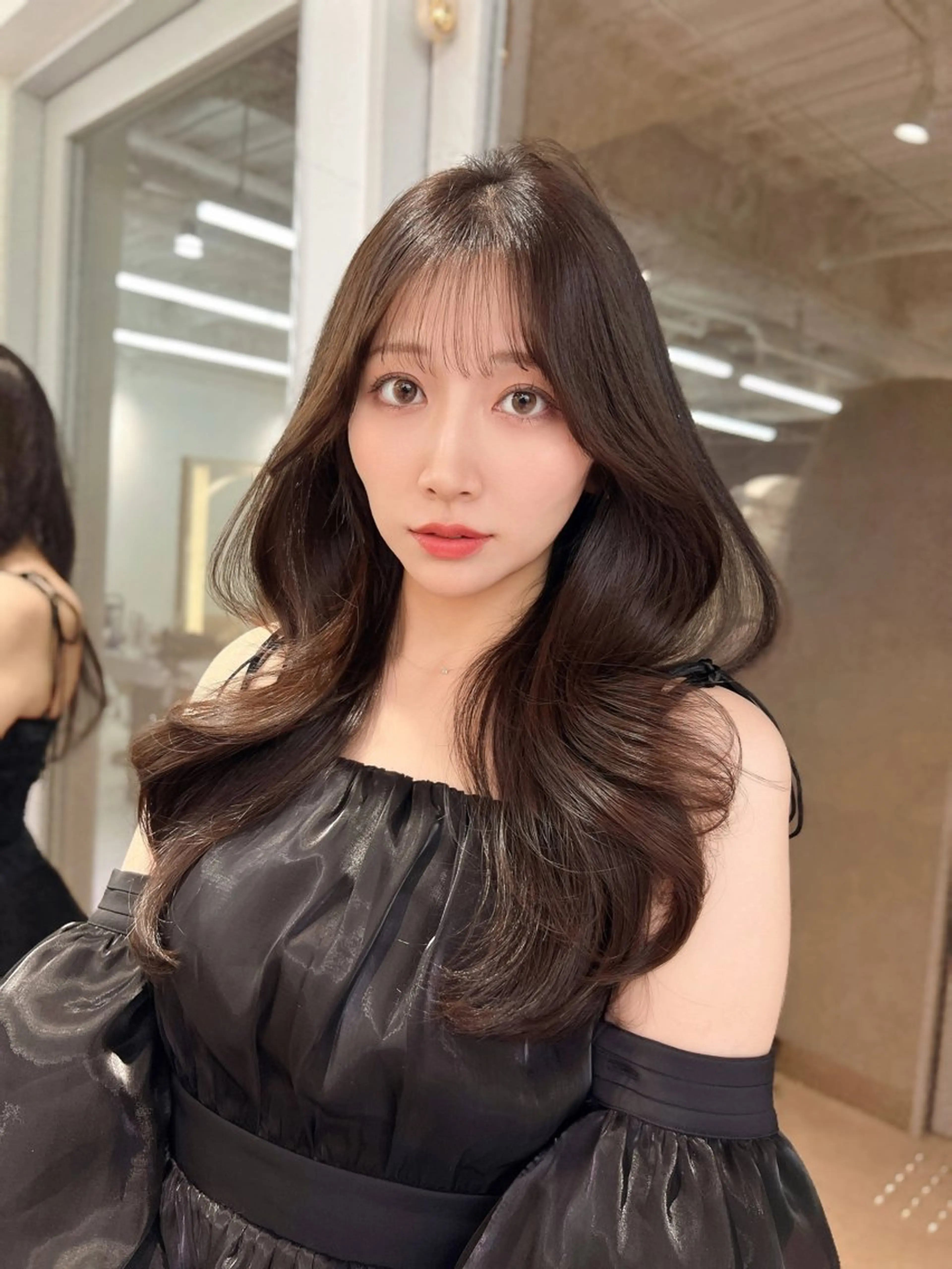 ロング カラー カット ヘアカラー トリートメント kumu 栄のヘアスタイル