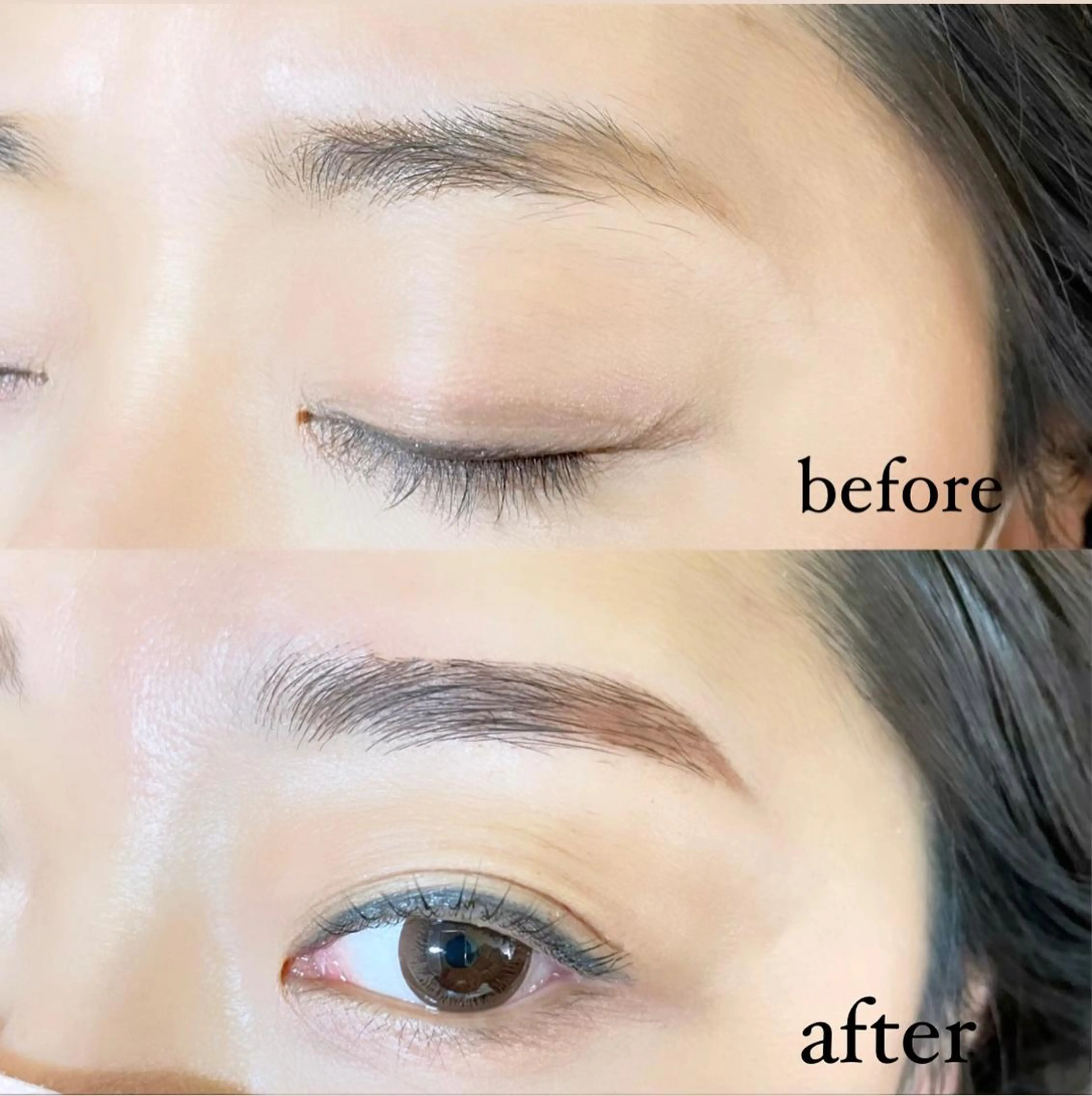 アイブロウ ハリウッドブロウリフト chuna eyelashのマツエク・マツパデザイン